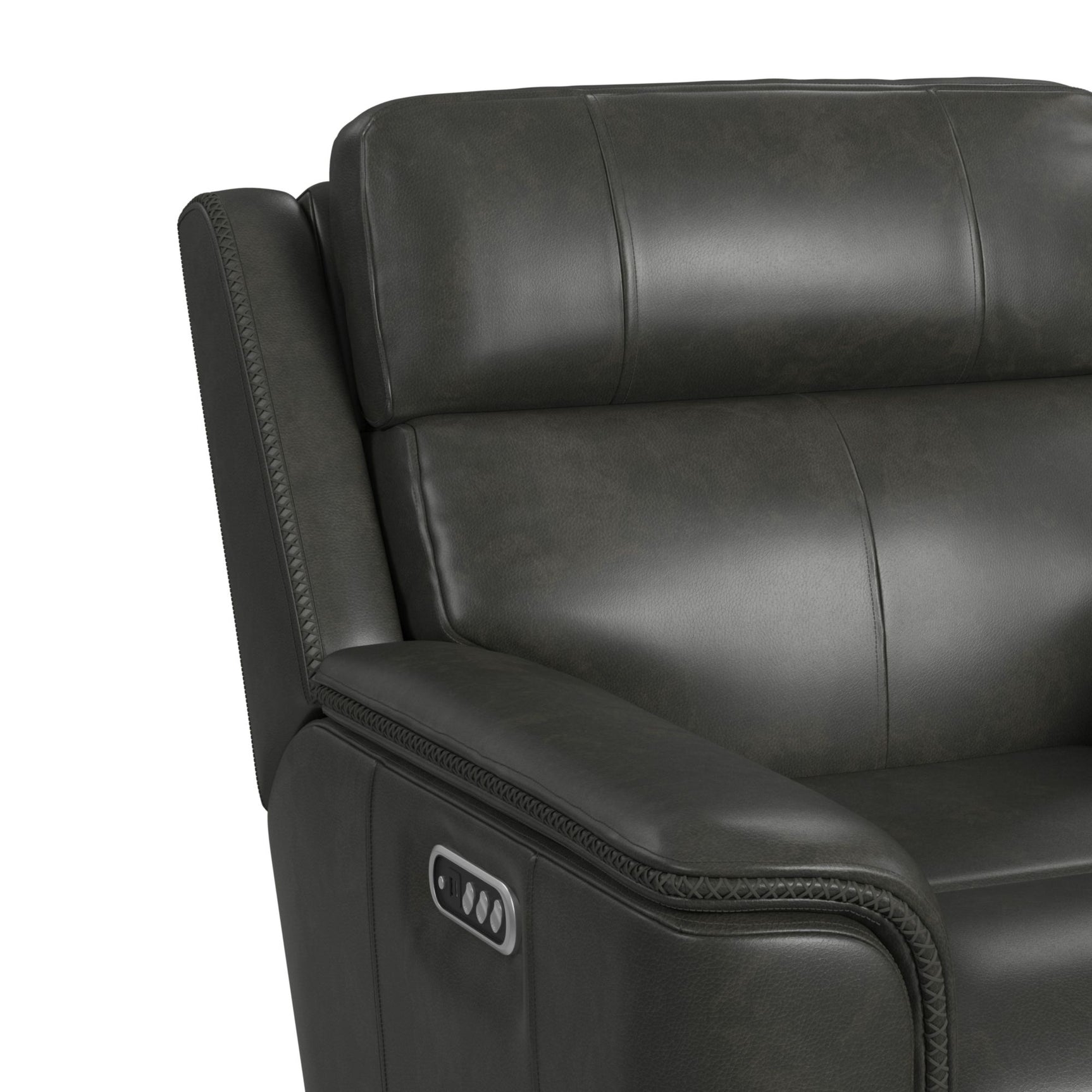Mustang P3 Recliner in Aline Anthracite - Tampa Furniture Outlet