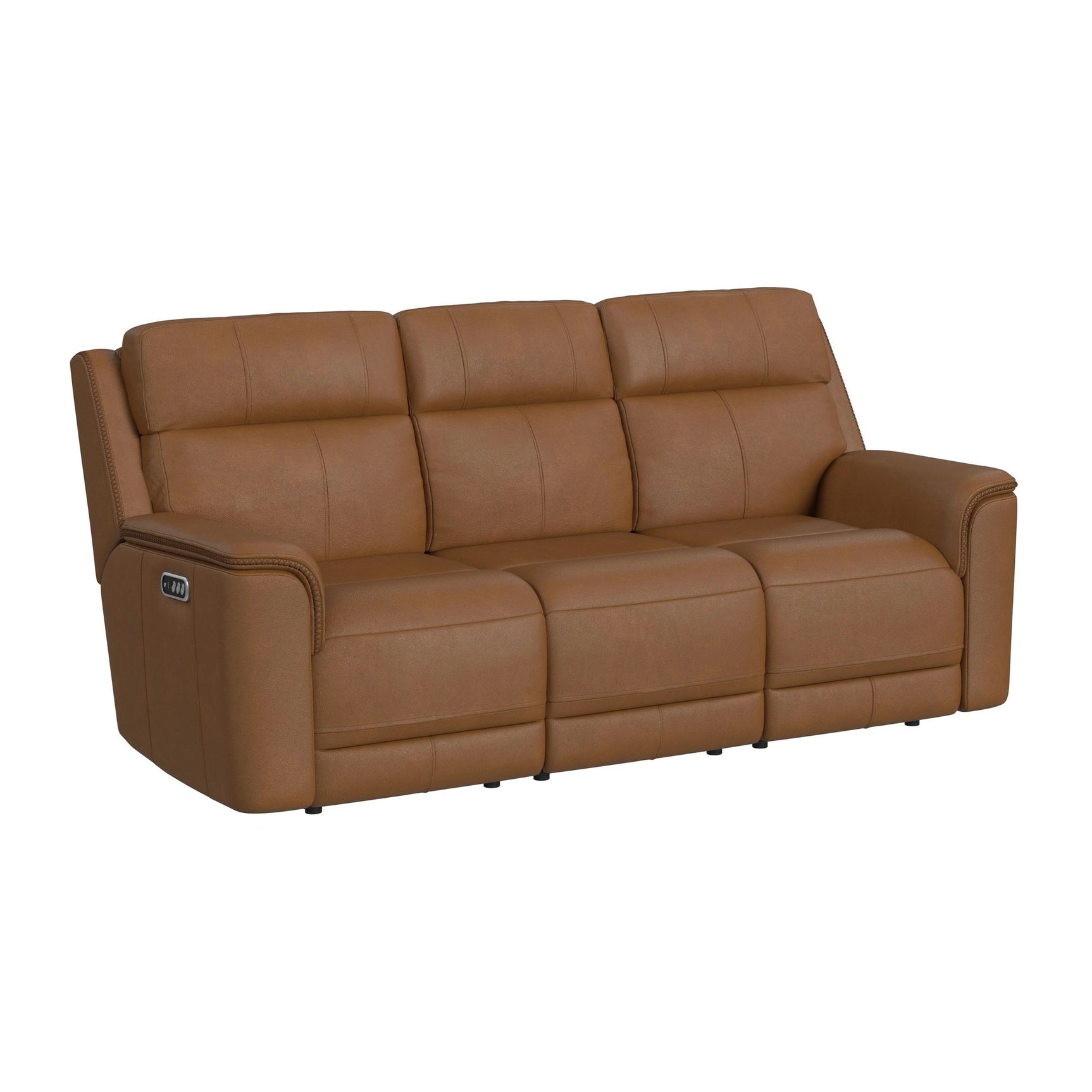 Mustang P3 Sofa with DDT, Wireless Charger in Aline Butternut - Tampa Furniture Outlet