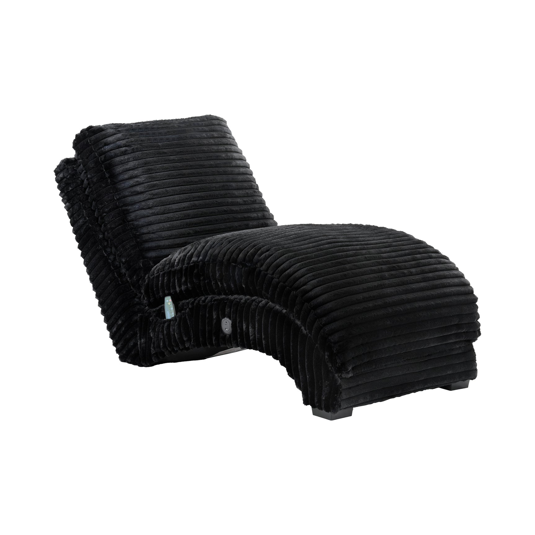 Nori Chaise with Heat Massage, USBC, LED in Masis Black