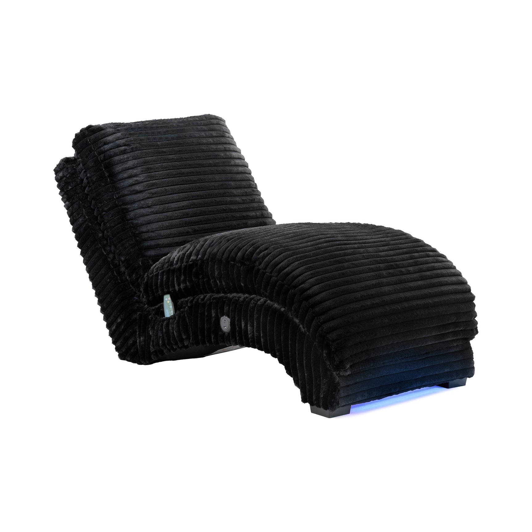 Nori Chaise with Heat Massage, USBC, LED in Masis Black