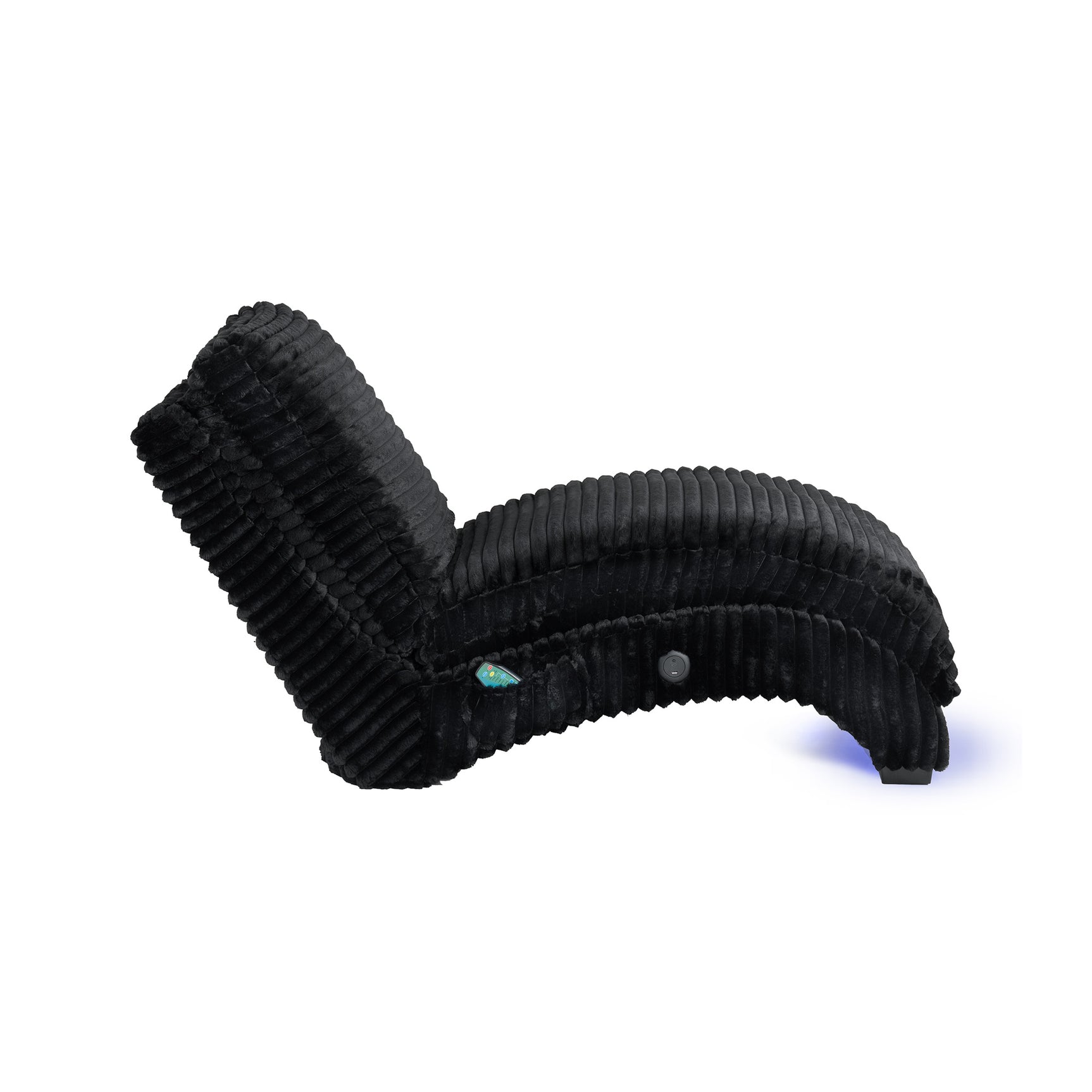 Nori Chaise with Heat Massage, USBC, LED in Masis Black