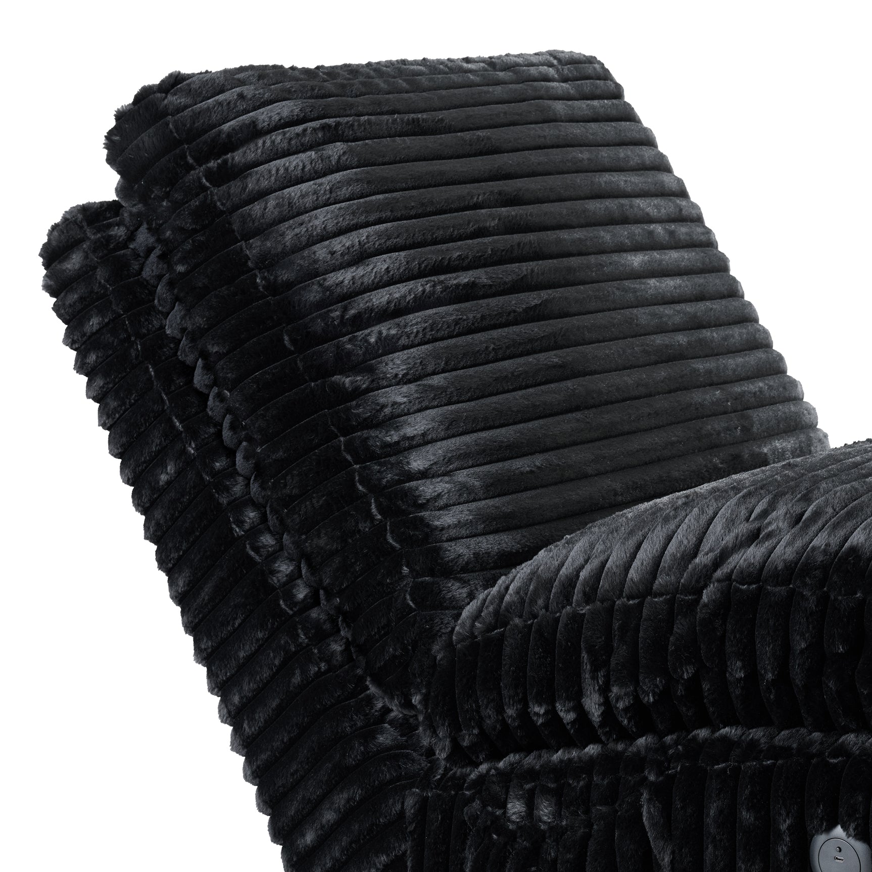 Nori Chaise with Heat Massage, USBC, LED in Masis Black