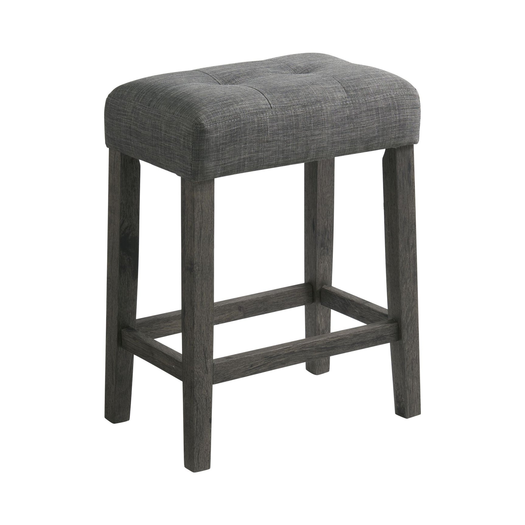 Oak Lawn Charcoal Grey Bar Table Single Pack (Table + 3 Grey Fabric Stools)