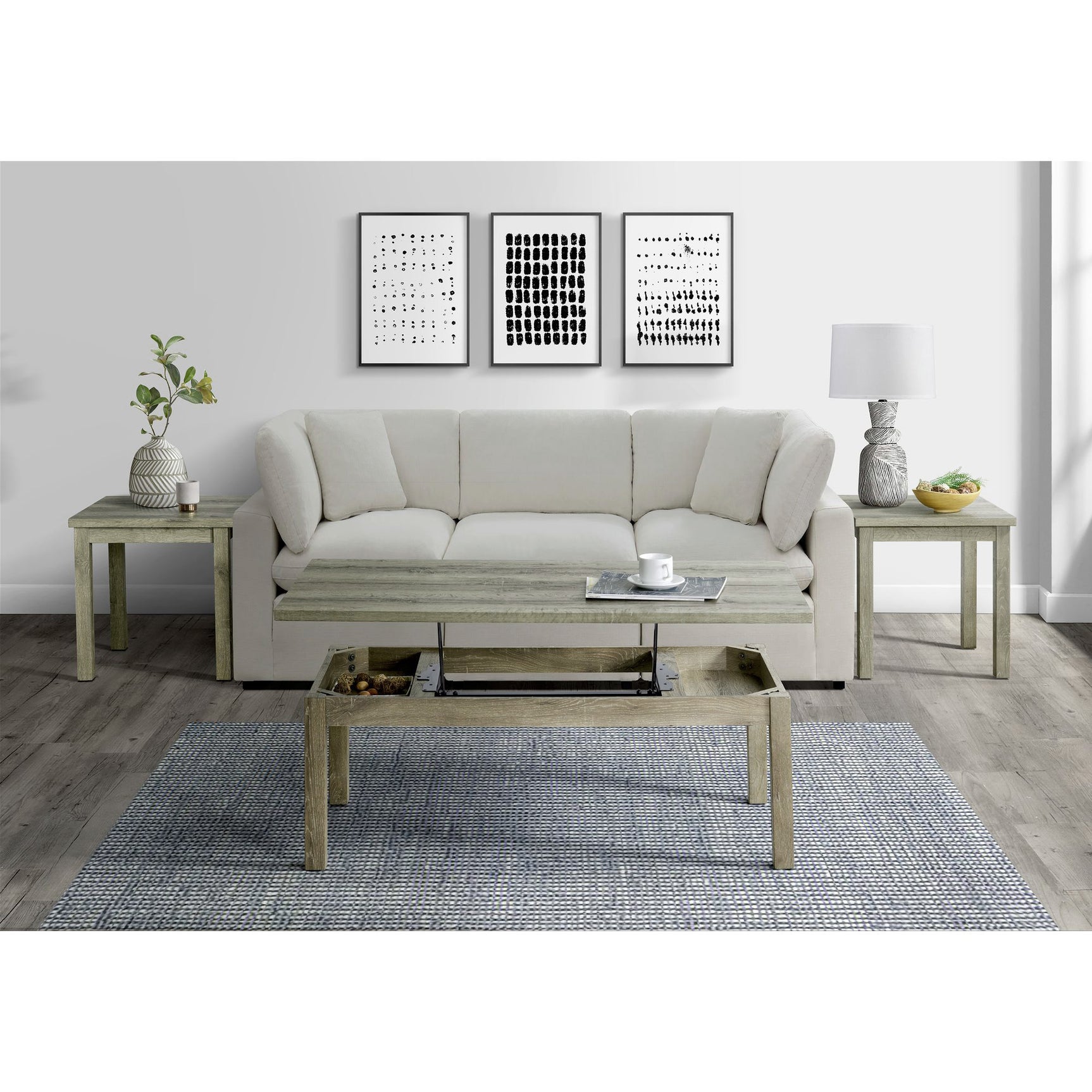 Oak Lawn Three Pack Occasional Set (Lift Top Coffee Table) – SKU CTOL100LTOT | Elements