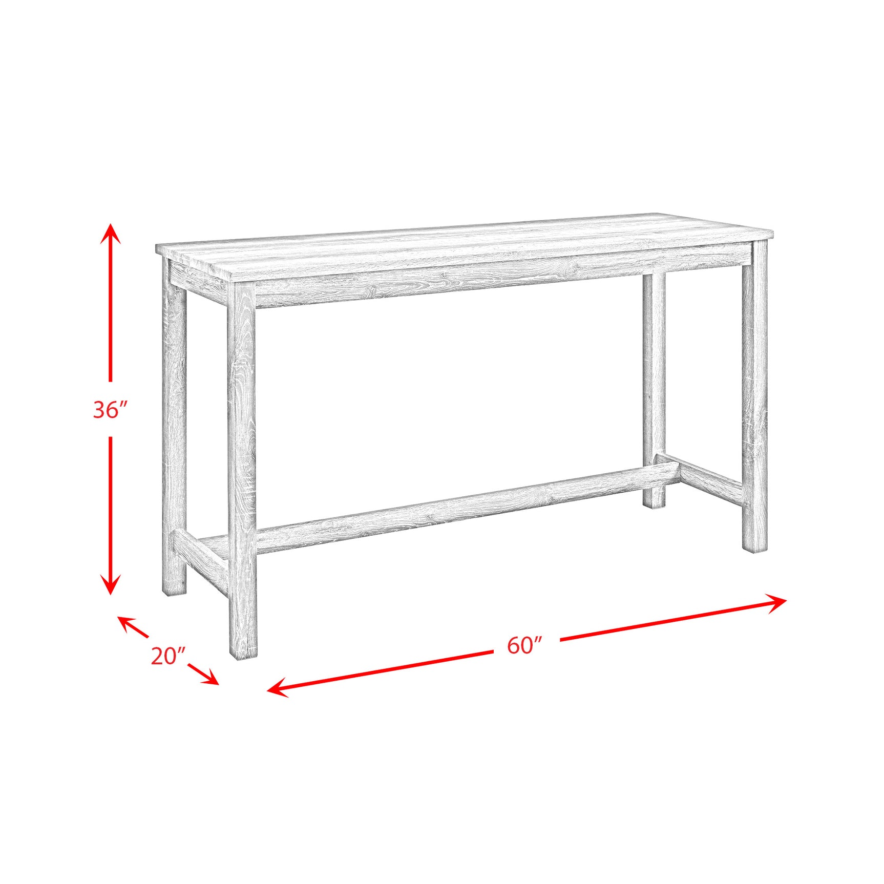 Oak Lawn Grey Bar Table Single Pack (Table + 3 Tan Fabric Stools) - Tampa Furniture Outlet