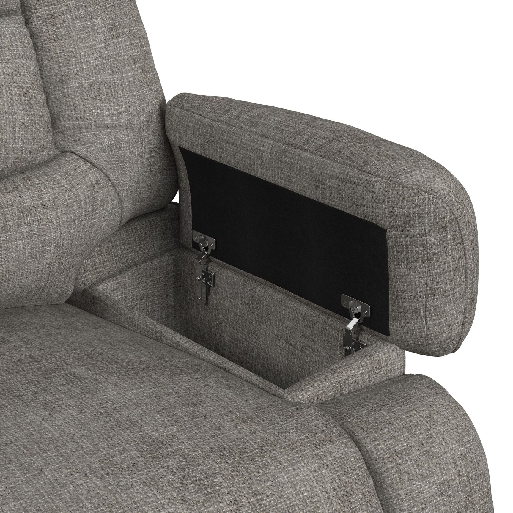 Odessa P3 Recliner W/Heat Massage, zero gravity, memory foam in Amount Grey - Tampa Furniture Outlet