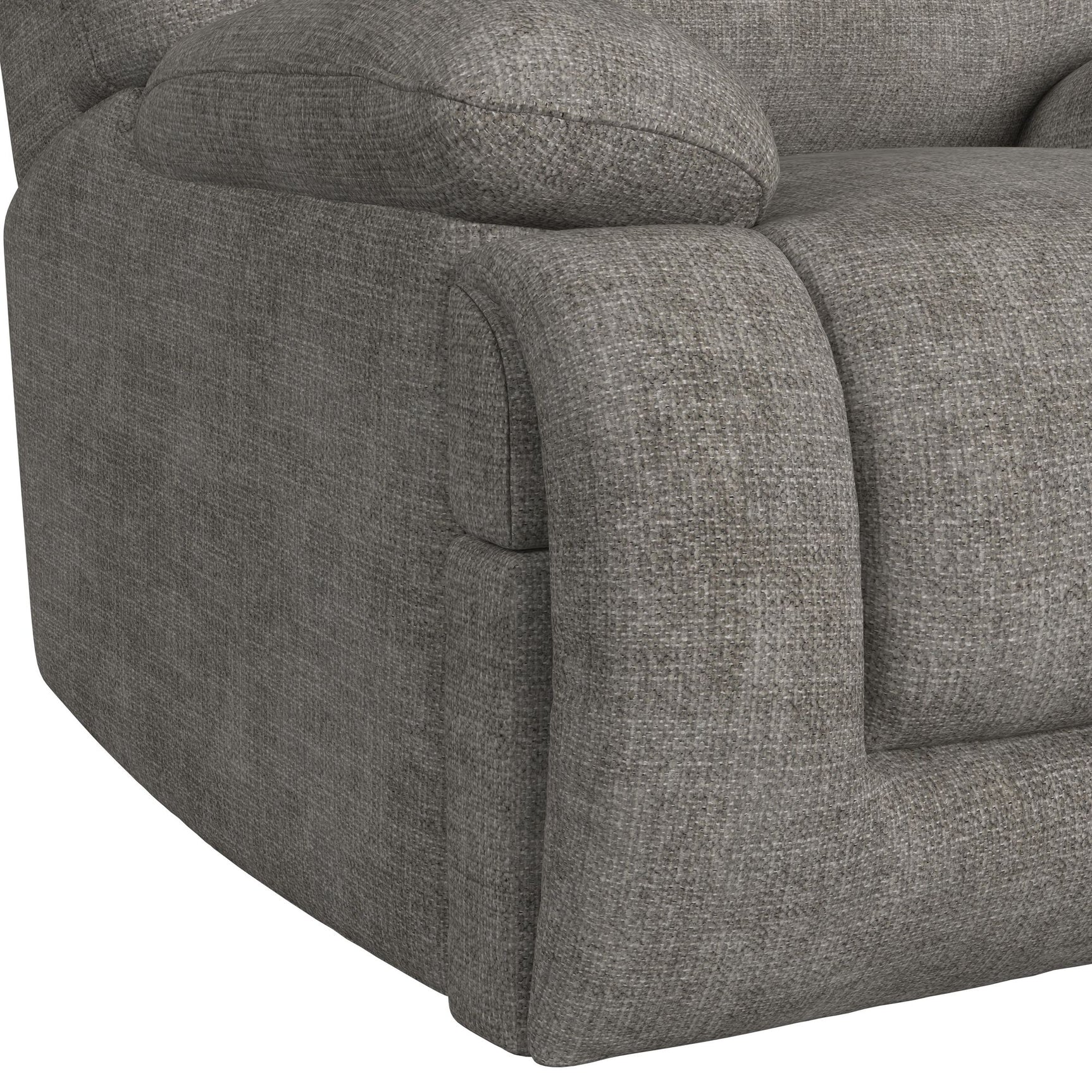 Odessa P3 Recliner W/Heat Massage, zero gravity, memory foam in Amount Grey - Tampa Furniture Outlet