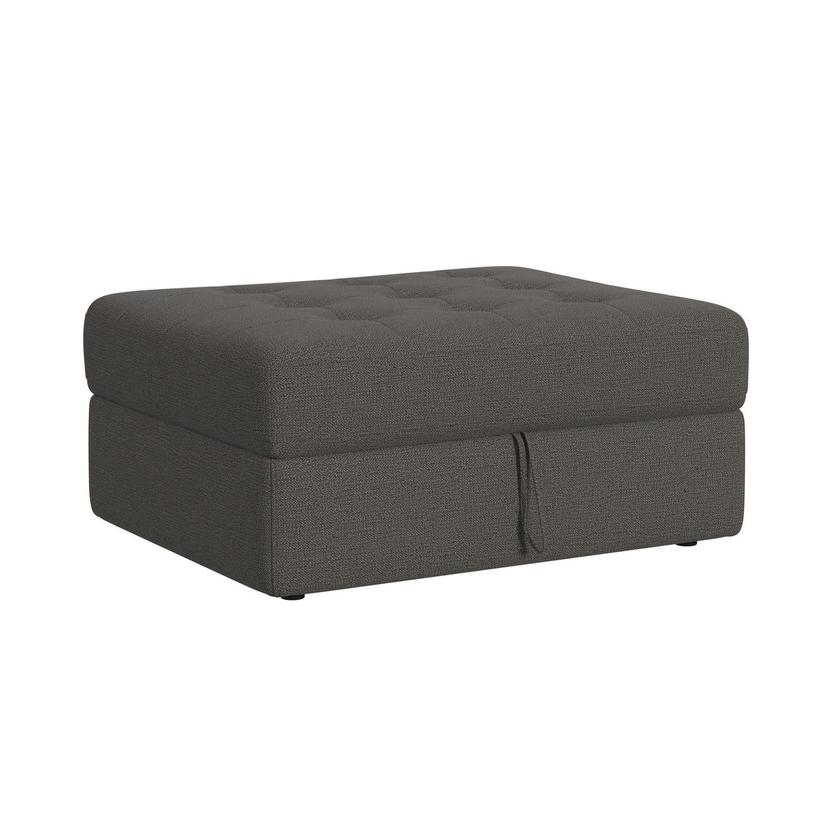 Options One Storage Ottoman in Palmer Plus Ash