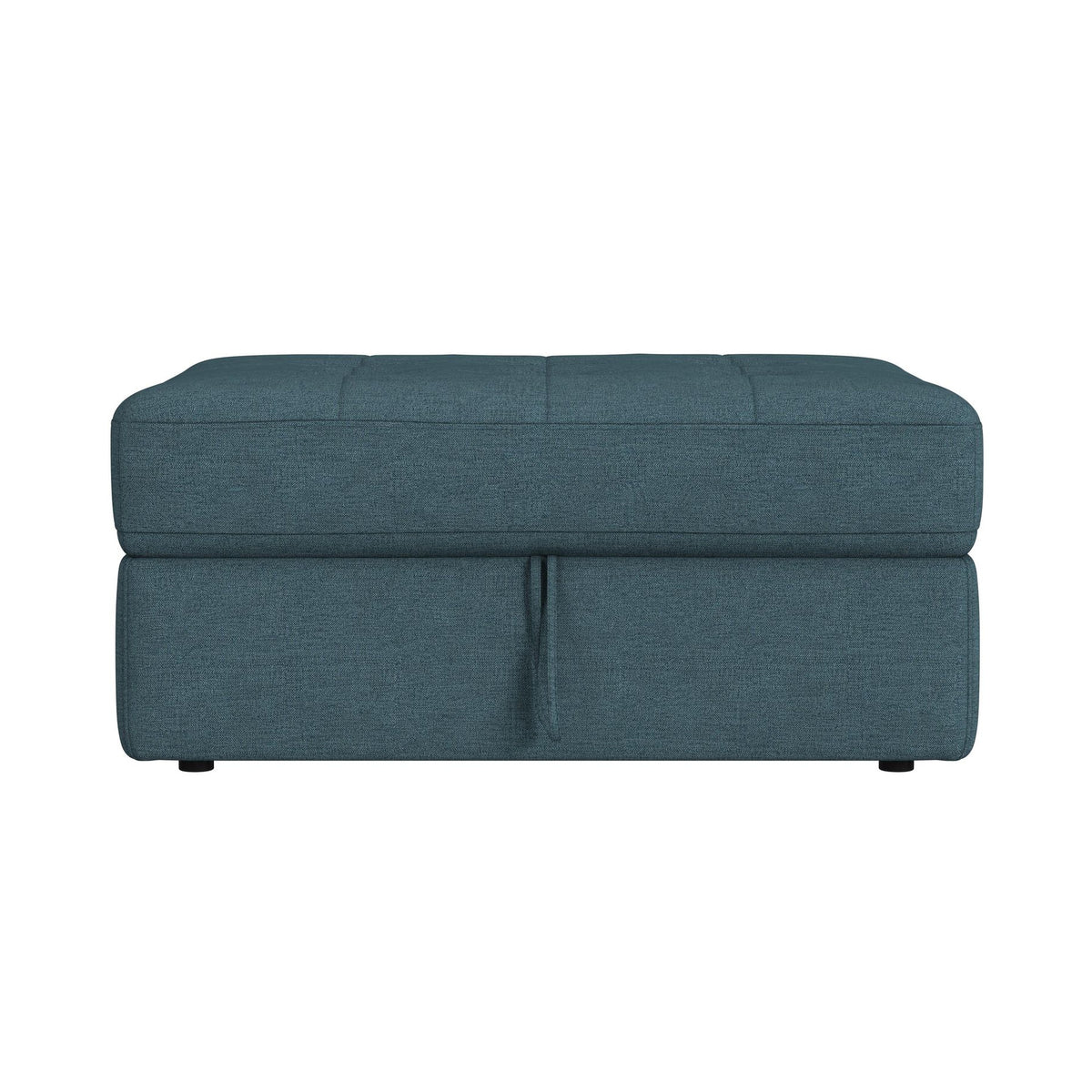 Options One Storage Ottoman in Palmer Plus Teal