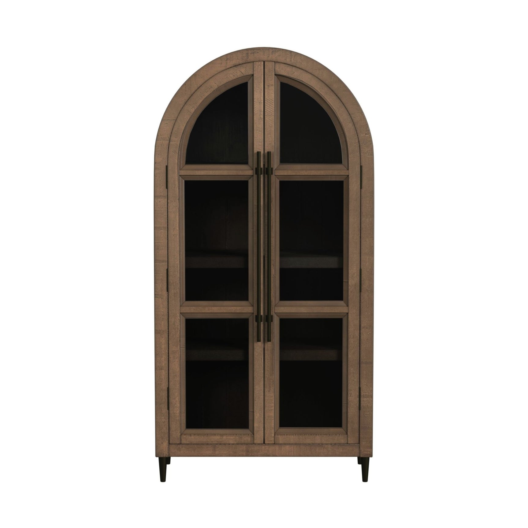 Orion Bookcase in Weathered Oak - Tampa Furniture Outlet