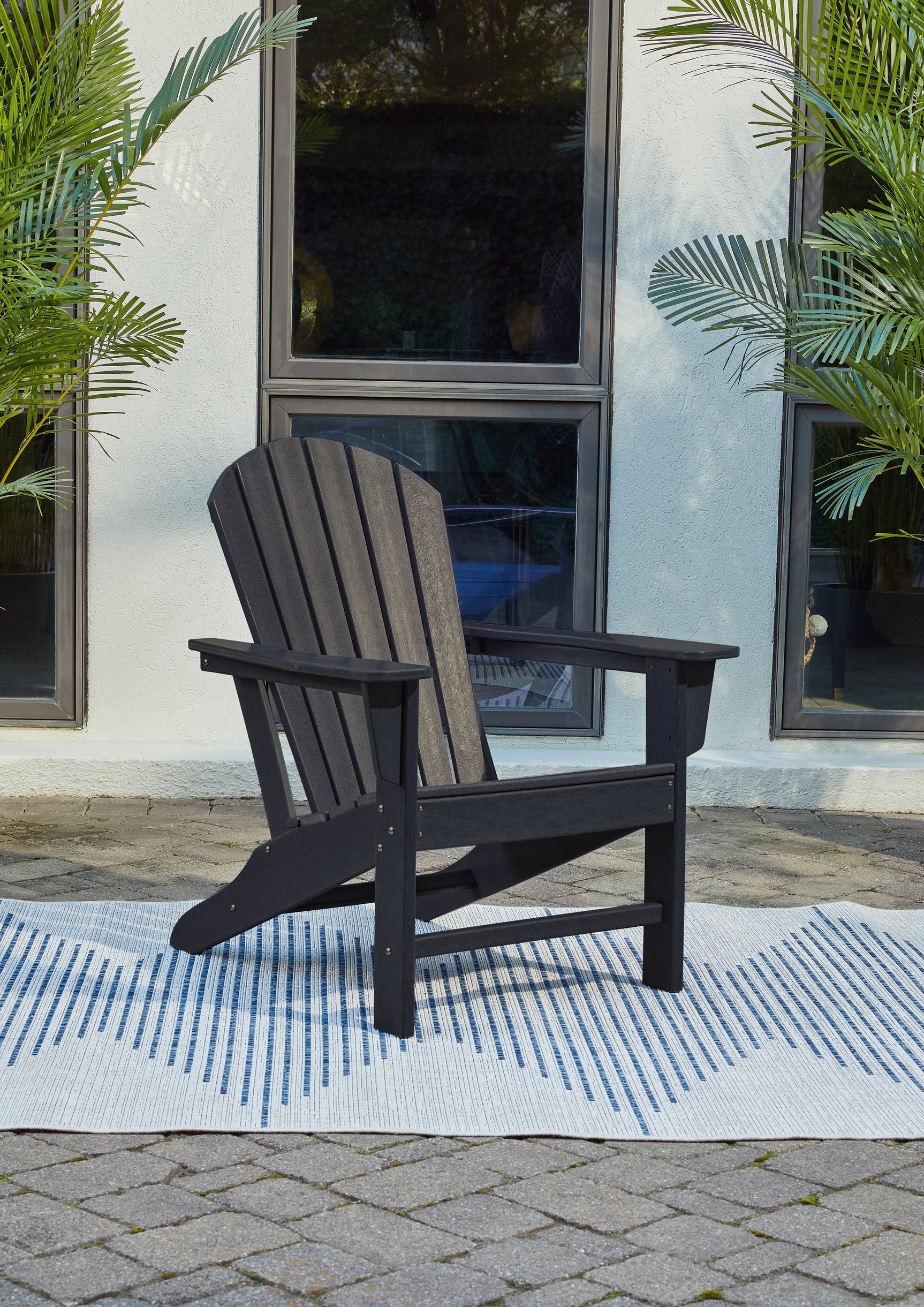 Tampa Furniture Outlet - Ashley Furniture - Sundown Treasure Outdoor - Adirondack Chair / Black - P008-898