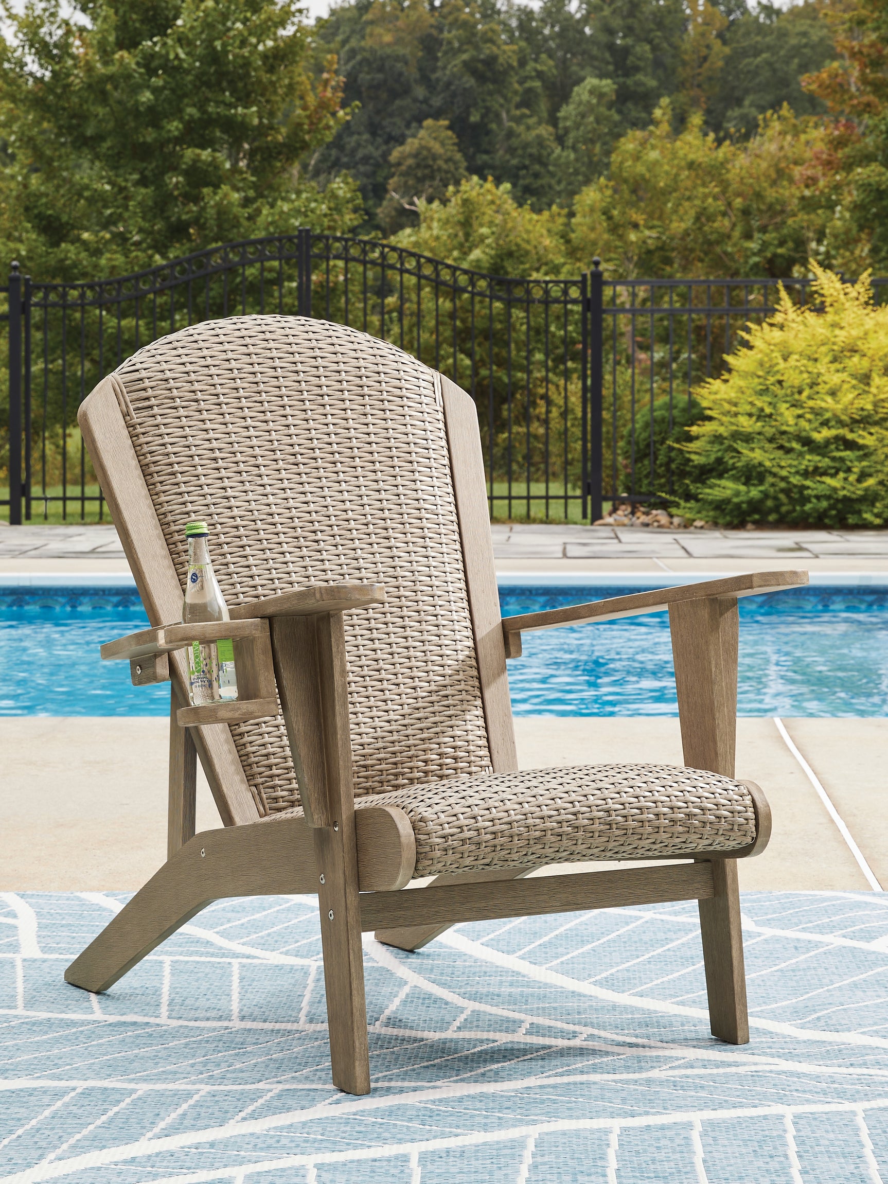 Tampa Furniture Outlet - Ashley Furniture - Marina Sun Outdoor - Adirondack Chair / Beige - PCP204-898