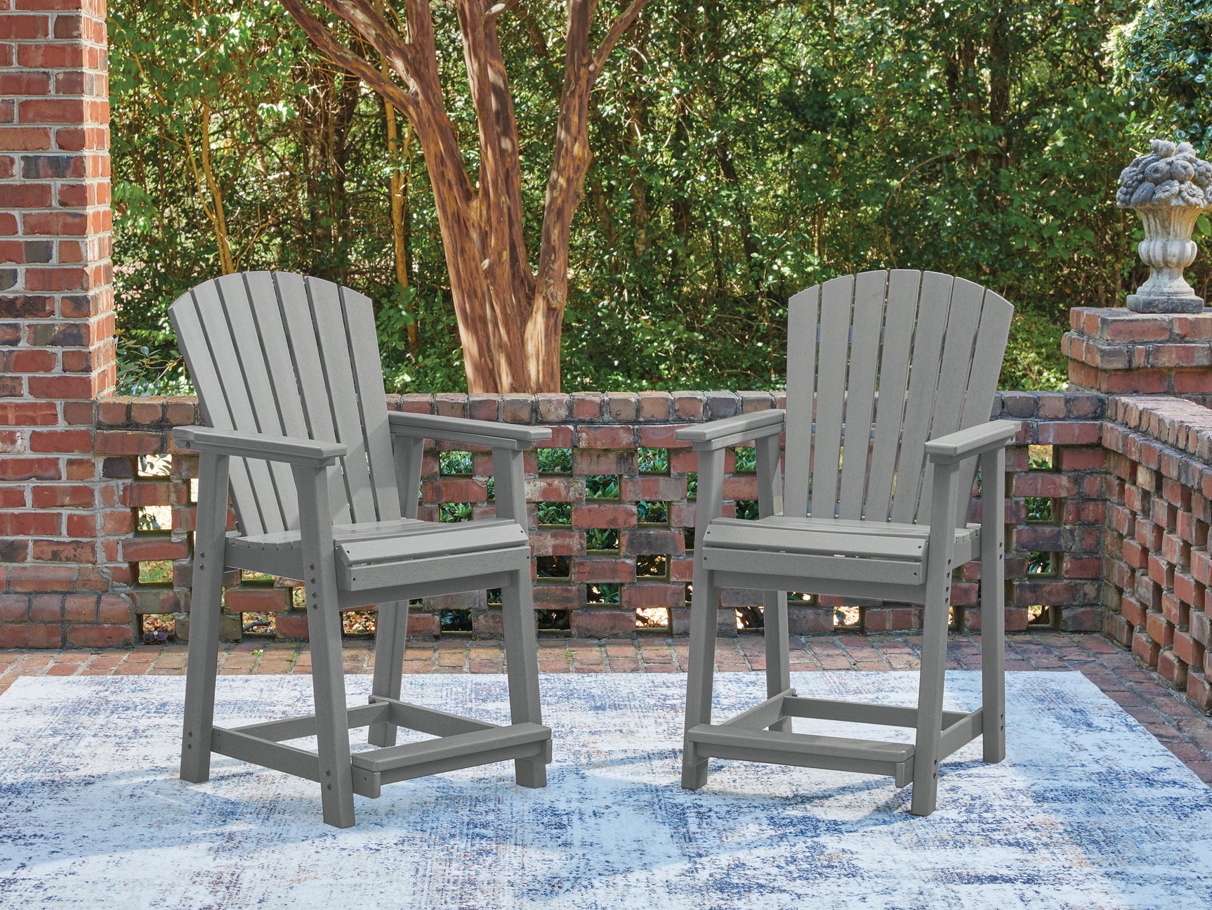 Tampa Furniture Outlet - Ashley Furniture - Sanctuary Beach Outdoor - Barstool (Set of 2) - PCP227-124