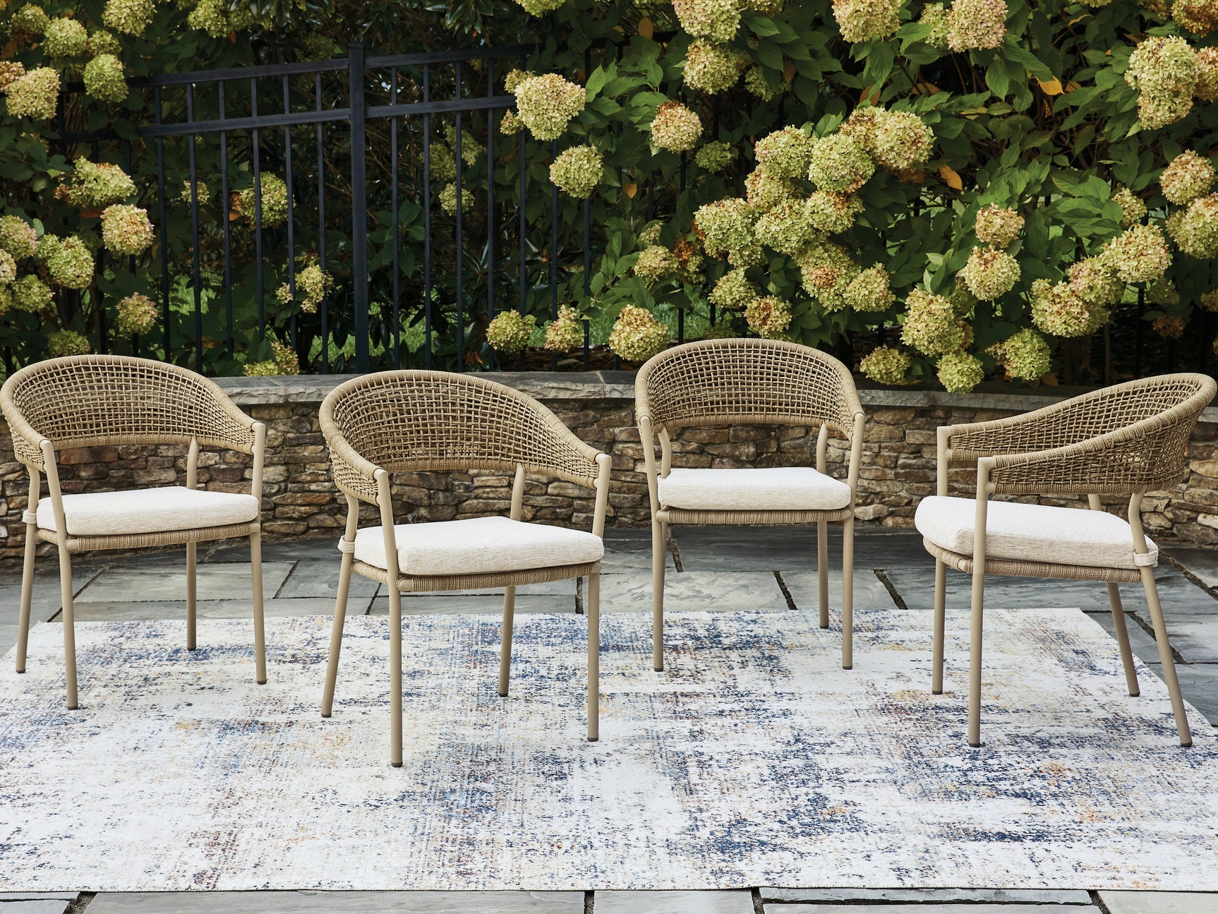 Tampa Furniture Outlet - Ashley Furniture - Orchard Beach Outdoor - Arm Chair With Cushion (4/CN) - PCP373-601A