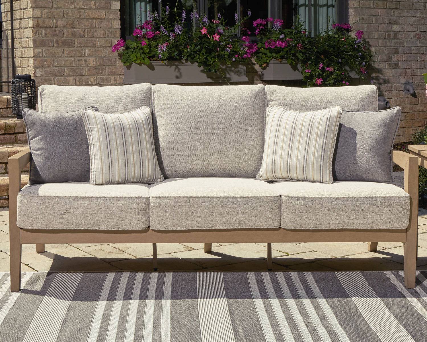 Tampa Furniture Outlet - Ashley Furniture - Hallow Creek Outdoor - Rectangular Cocktail Table / Driftwood - P560-701