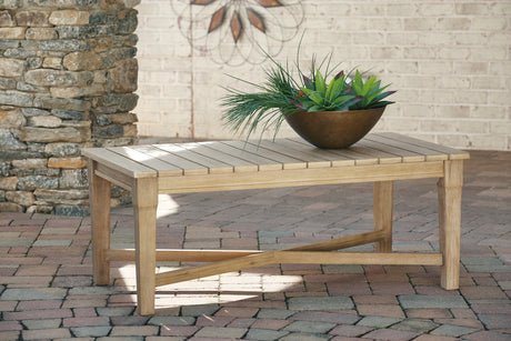 Tampa Furniture Outlet - Ashley Furniture - Carter Hall Outdoor - Sofa with Cushion / Beige - P601-838