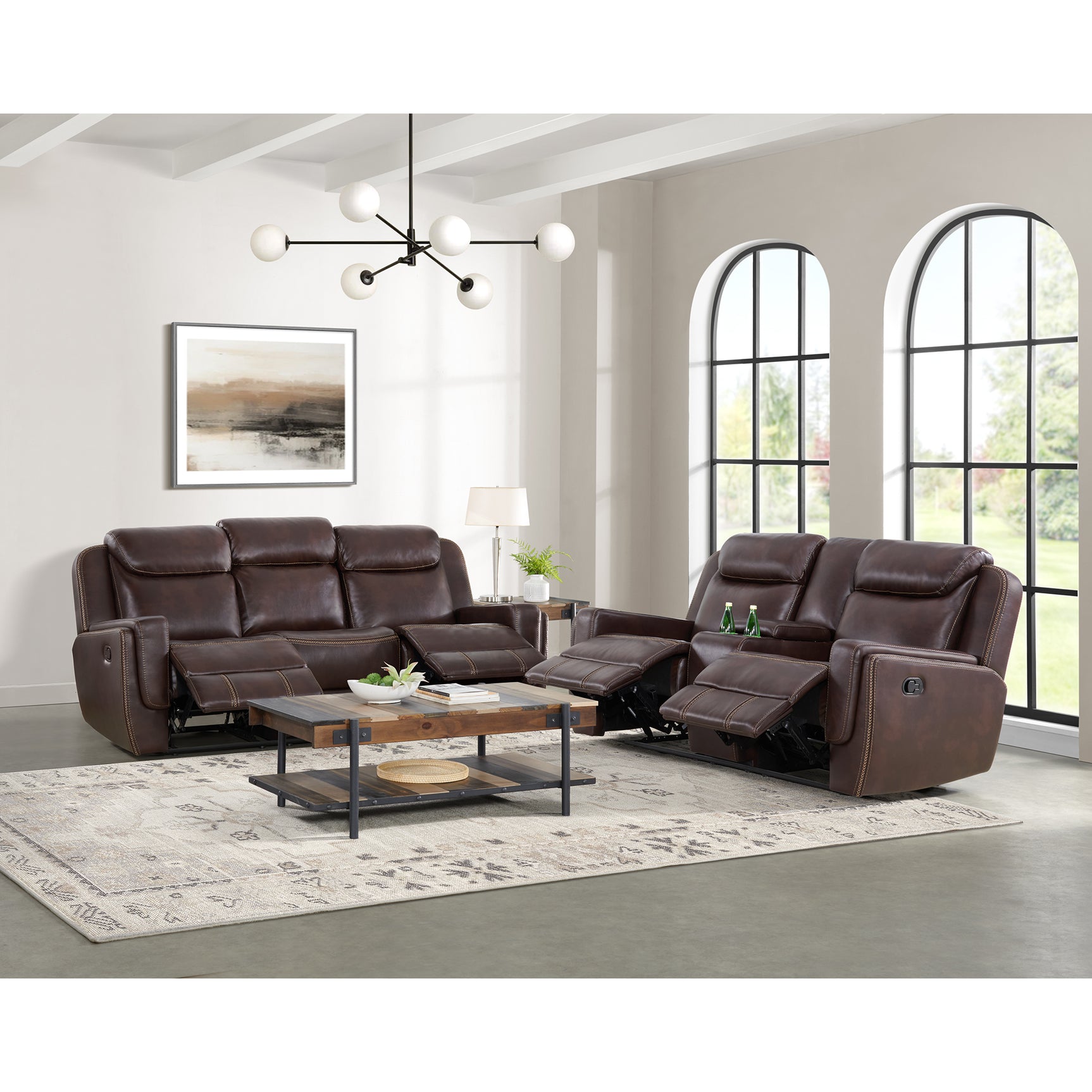 Panther Motion Sofa in Neono Brown - Tampa Furniture Outlet