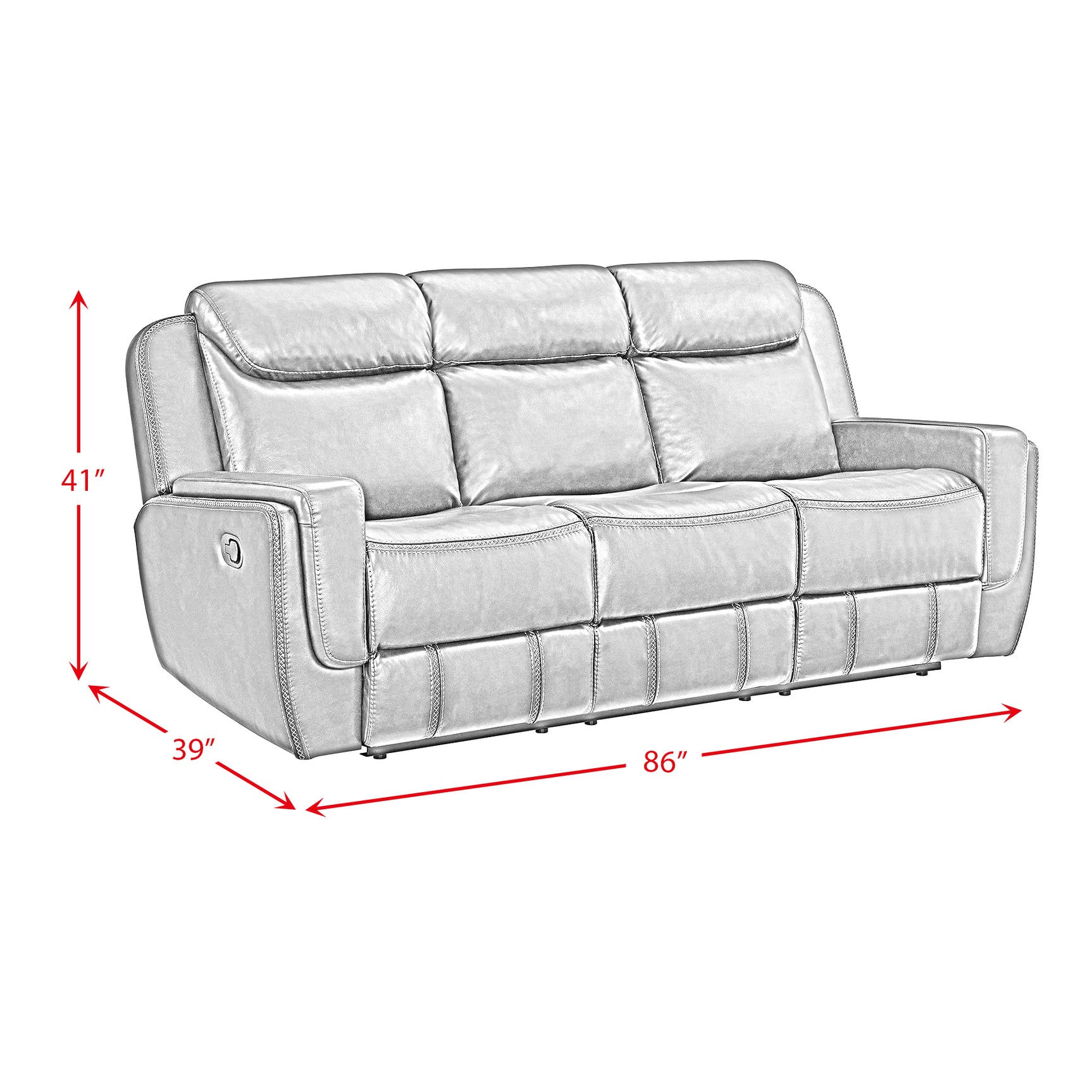 Panther Motion Sofa in Neono Brown - Tampa Furniture Outlet