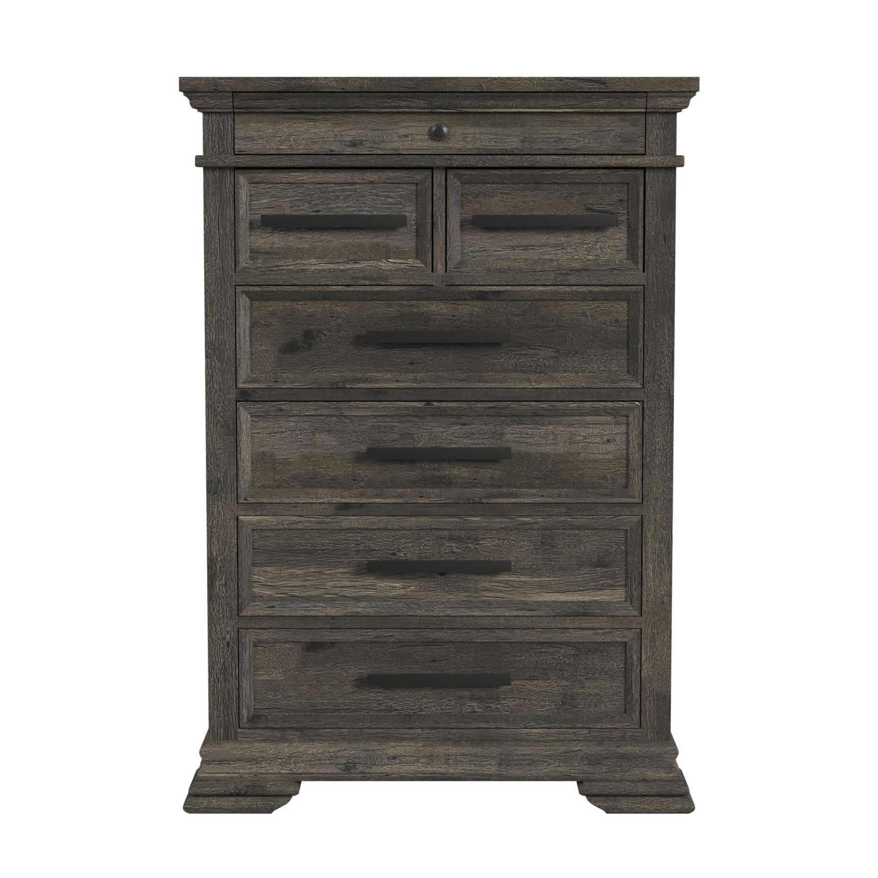 Park Ridge 6-Drawer Chest in Charcoal - Tampa Furniture Outlet