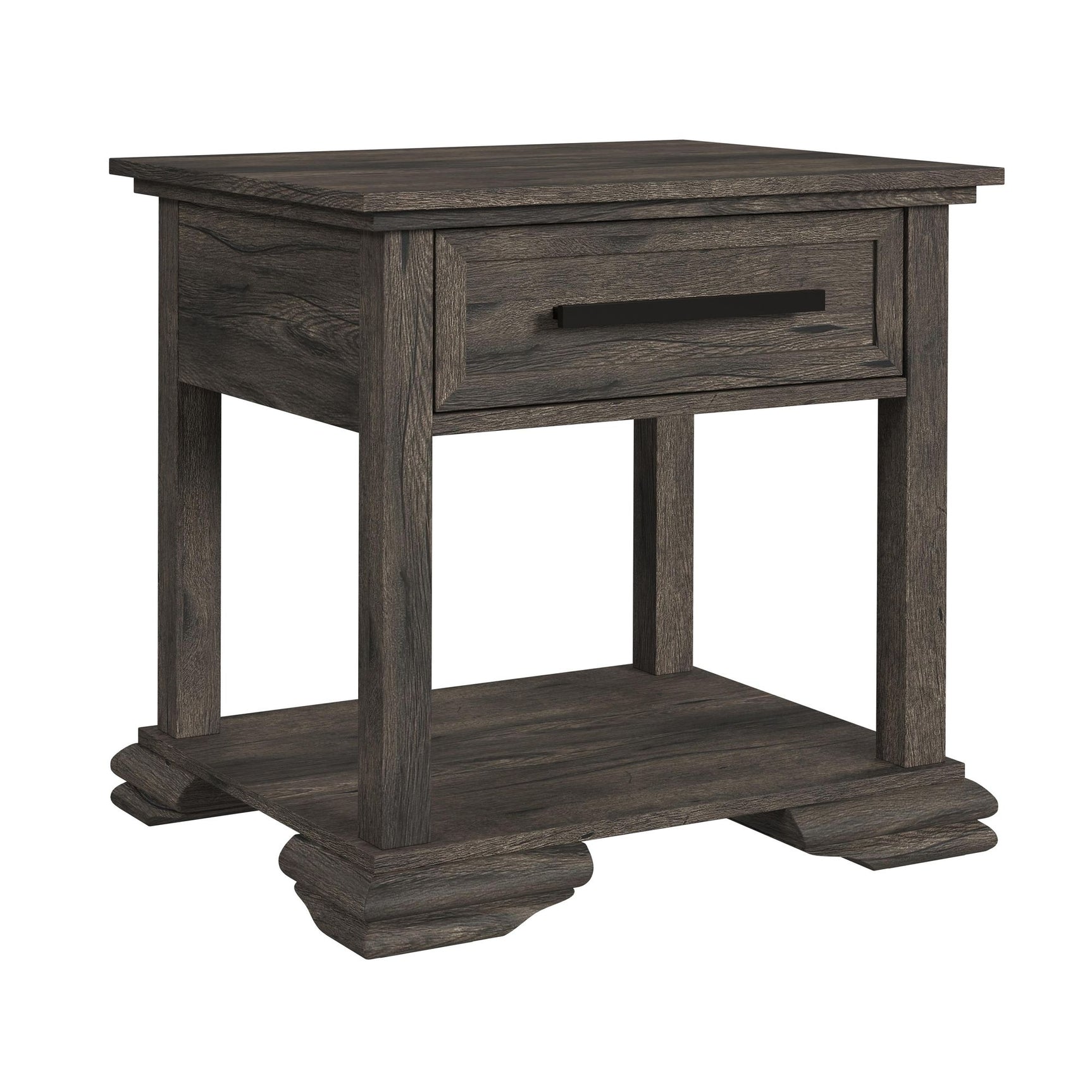 Park Ridge End Table in Charcoal - Tampa Furniture Outlet