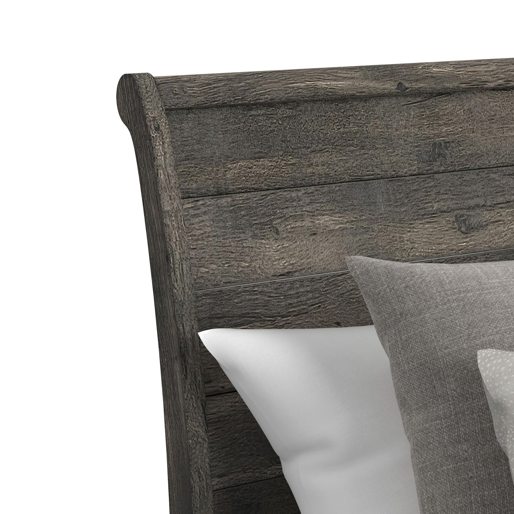 Park Ridge Twin Sleigh Storage Bed in Charcoal - Tampa Furniture Outlet