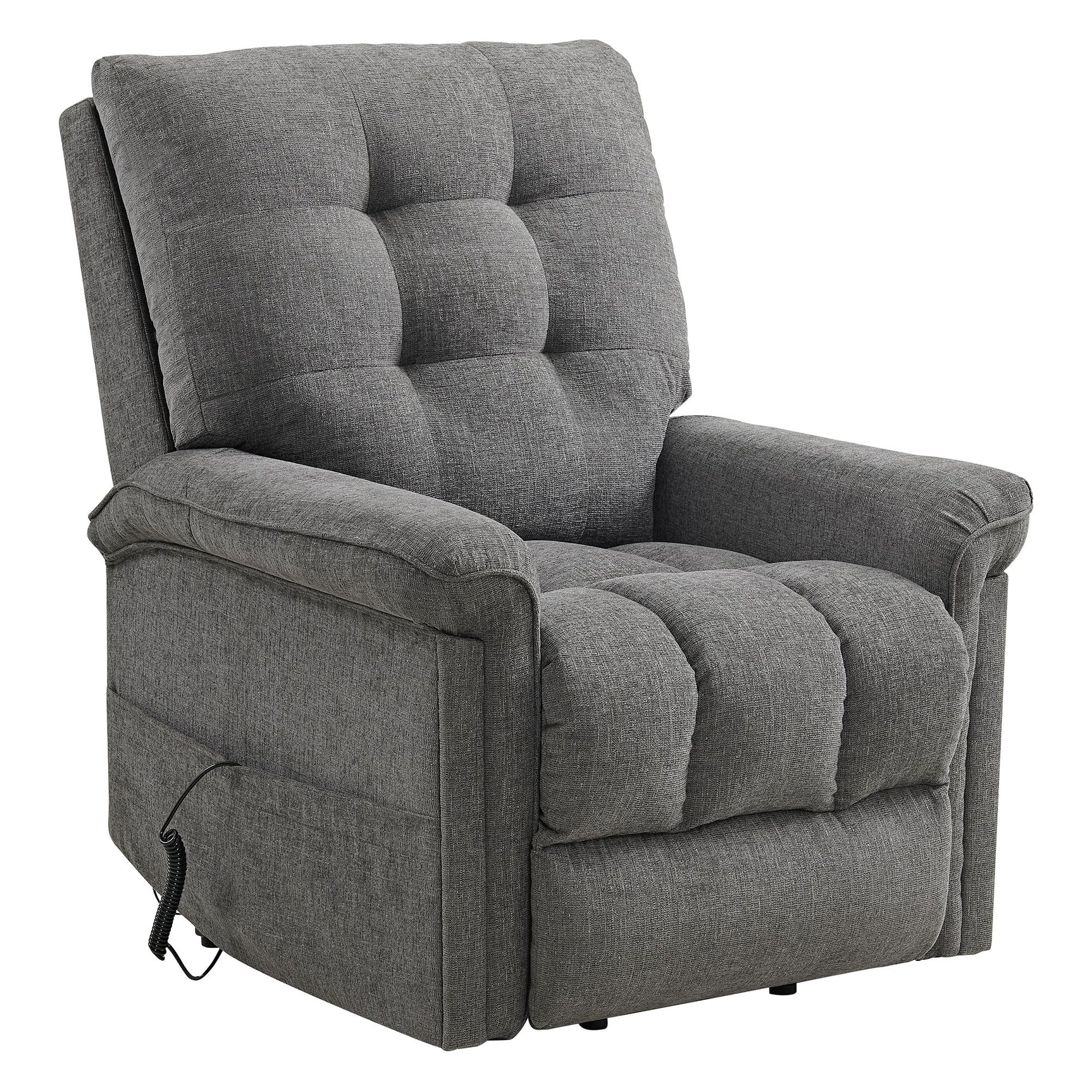 Pecos Power Motion Lift Chair in 15337-2 Ribbit Charcoal - Tampa Furniture Outlet