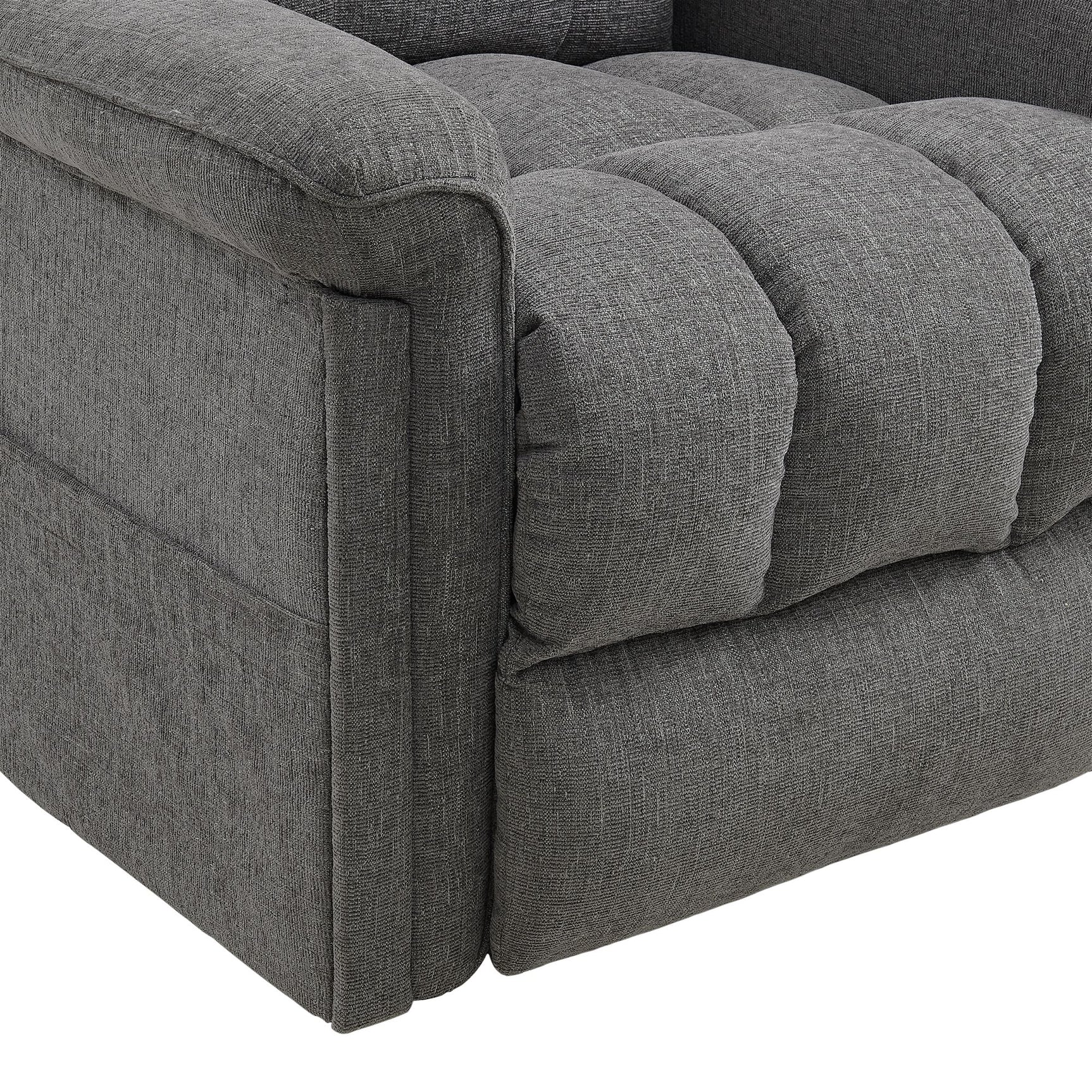 Pecos Power Motion Lift Chair in 15337-2 Ribbit Charcoal - Tampa Furniture Outlet