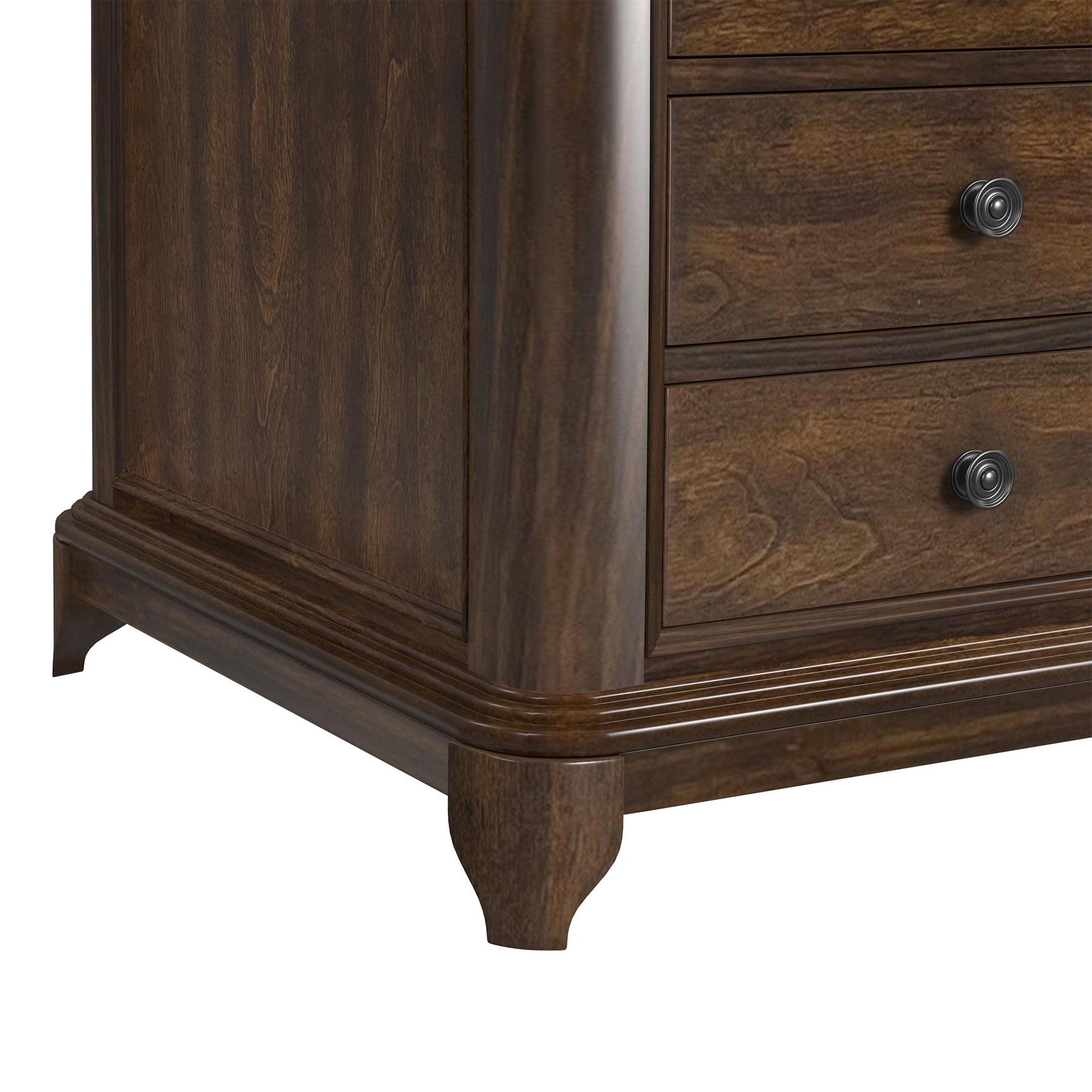 Phillipe 2-Drawer Cabinet with USB in Cherry - Tampa Furniture Outlet