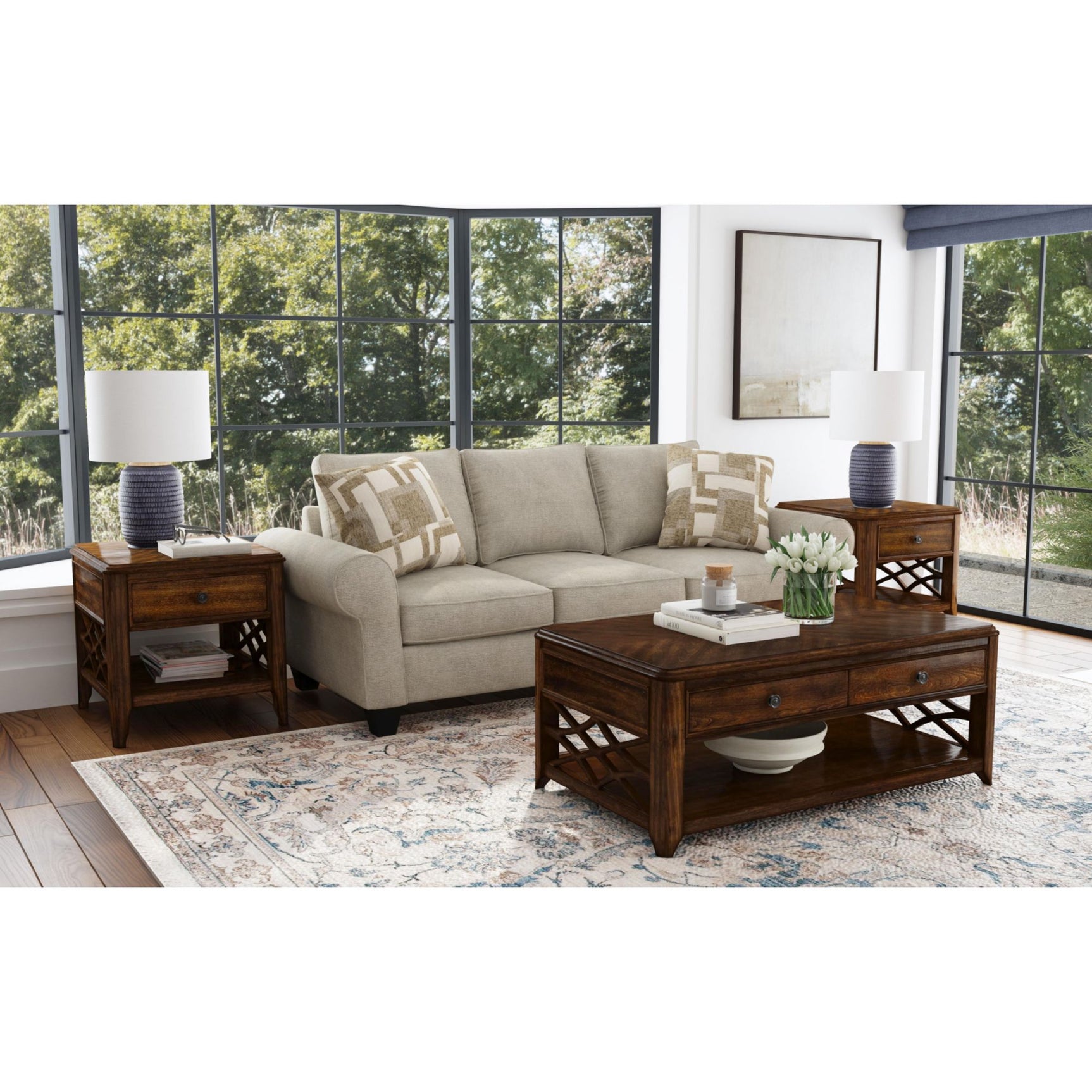 Phillipe End Table in Cherry - Tampa Furniture Outlet