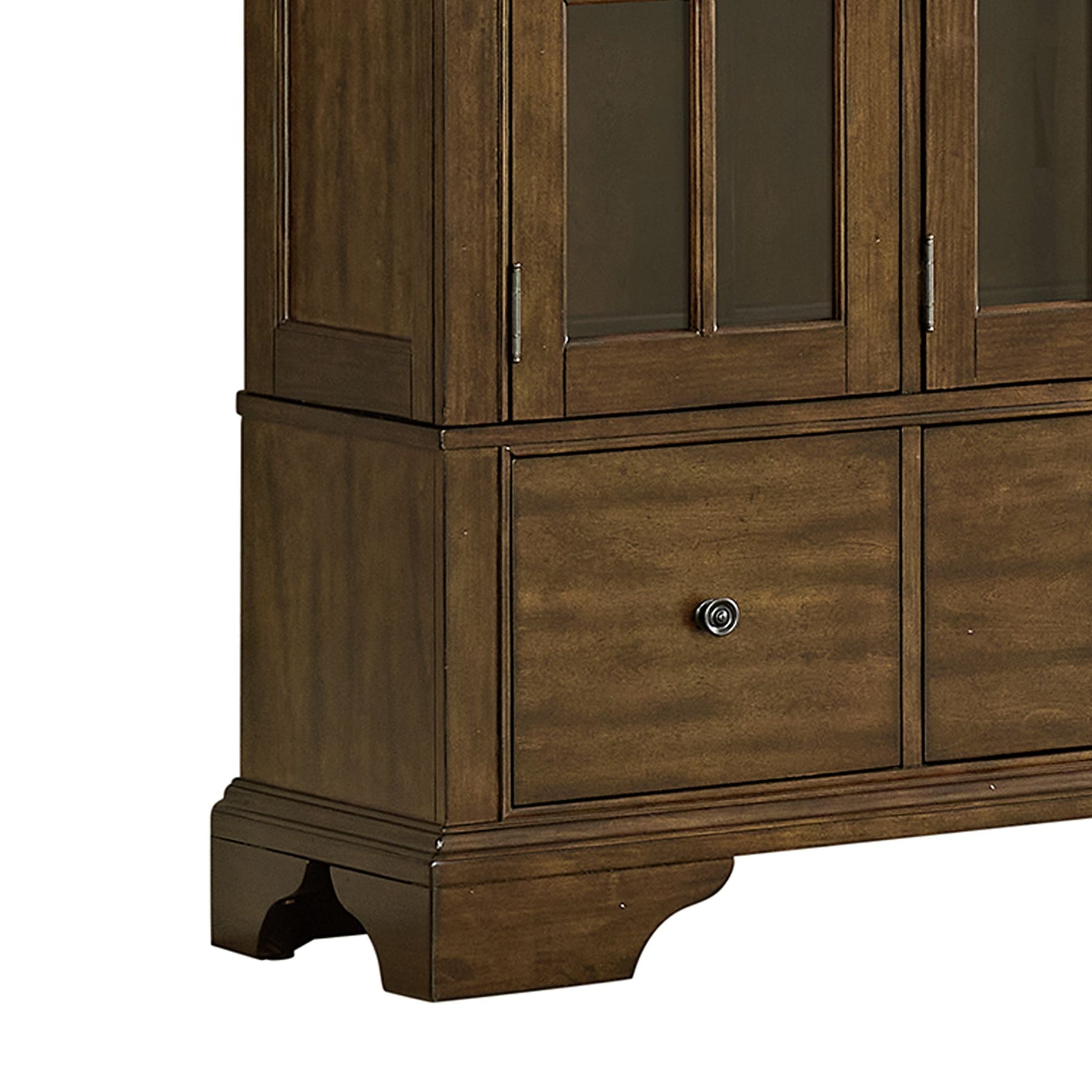 Phillipe Complete Curio in Cherry - Tampa Furniture Outlet