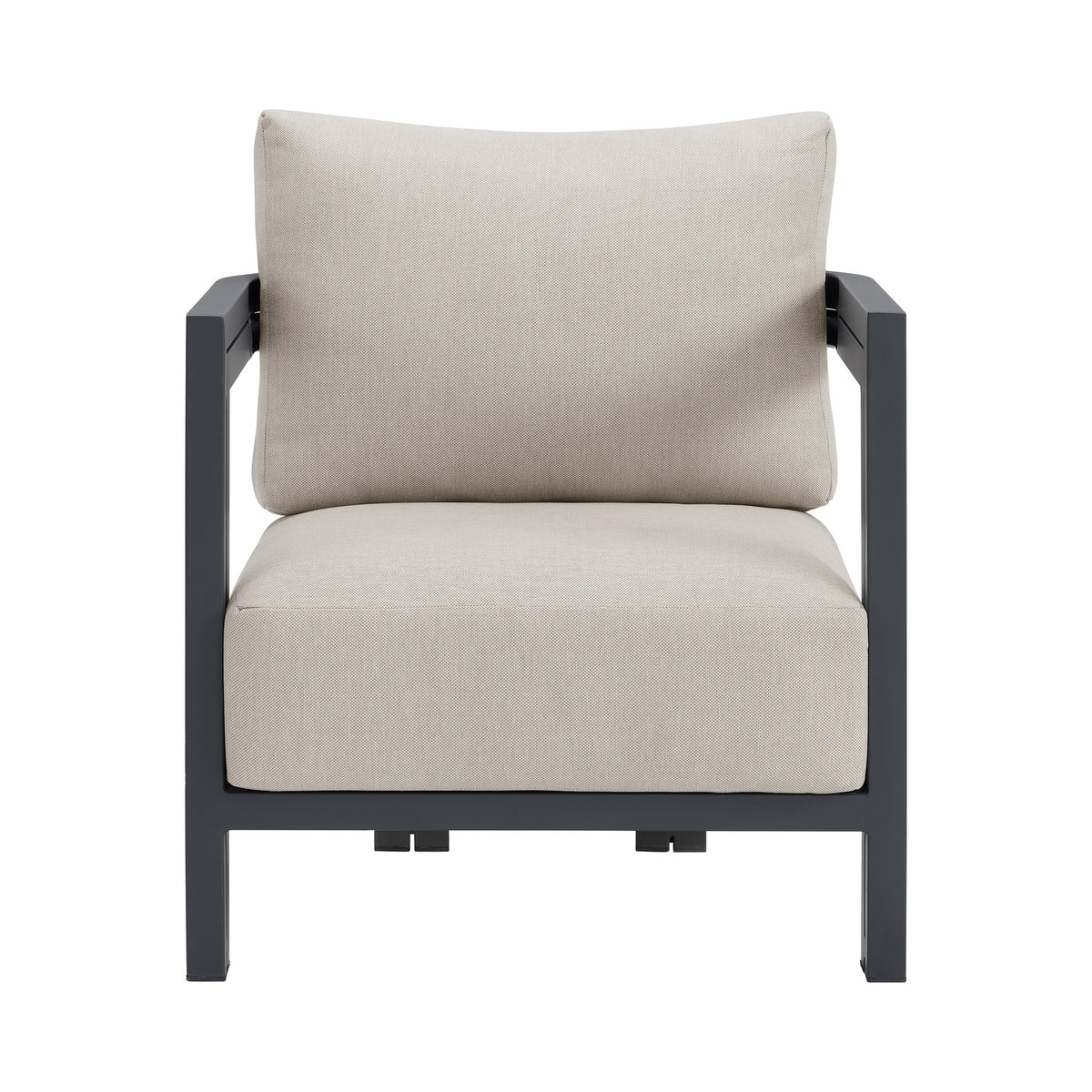 Playa Chair - Dark Grey and Olefin Beige (2 Per Carton)