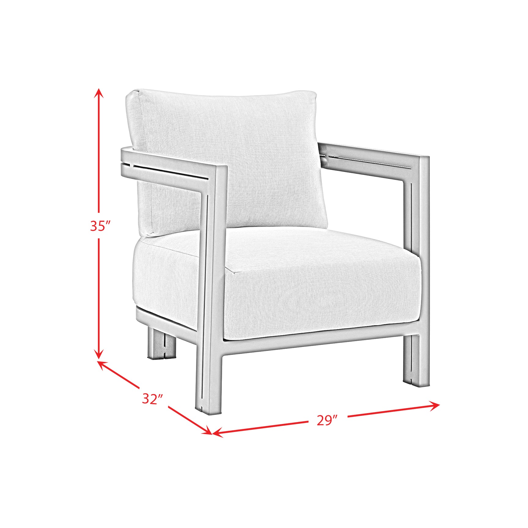Playa Chair - Dark Grey and Olefin Beige (2 Per Carton) - Tampa Furniture Outlet