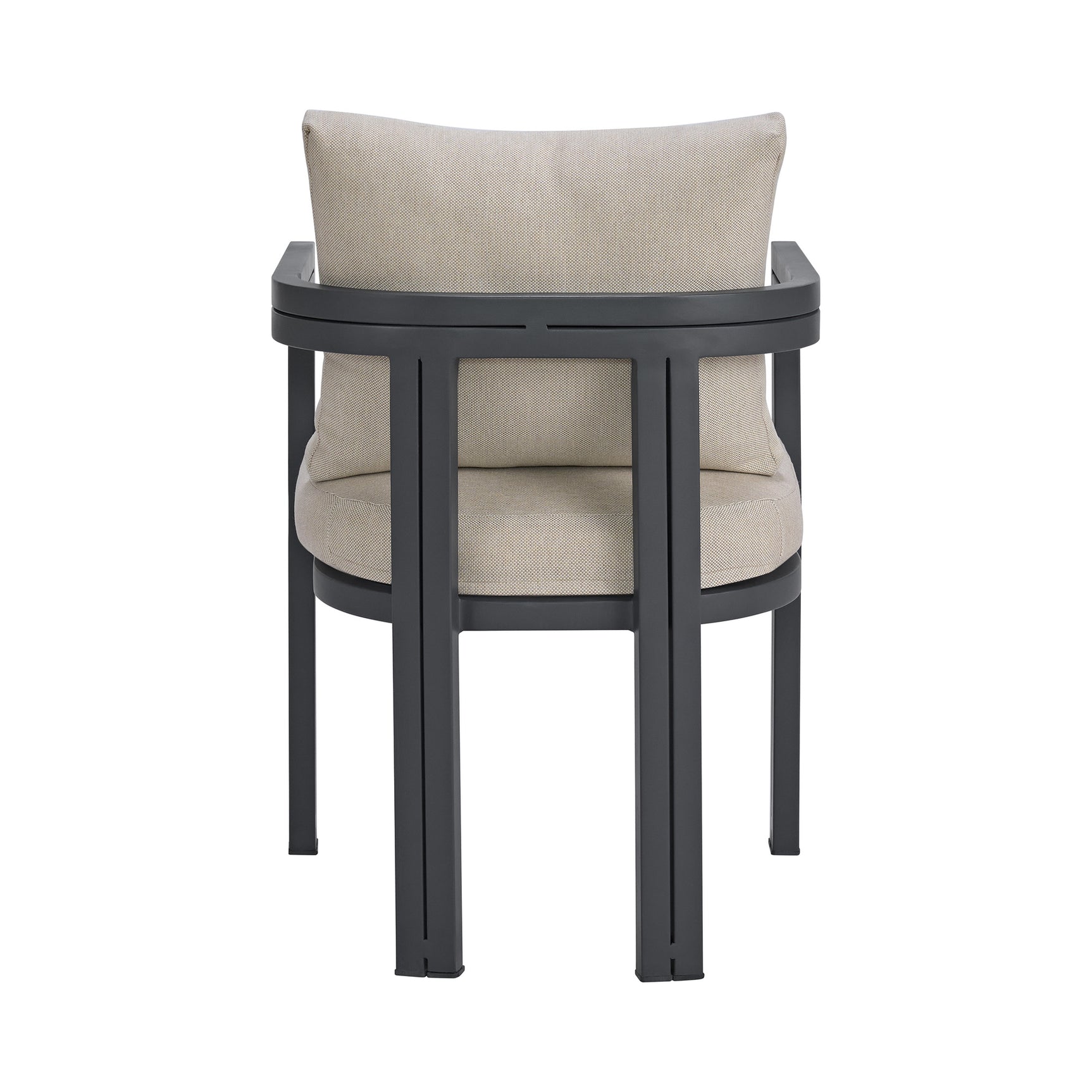 Playa Dining Chair - Dark Grey and Olefin Beige (2 Per Carton)