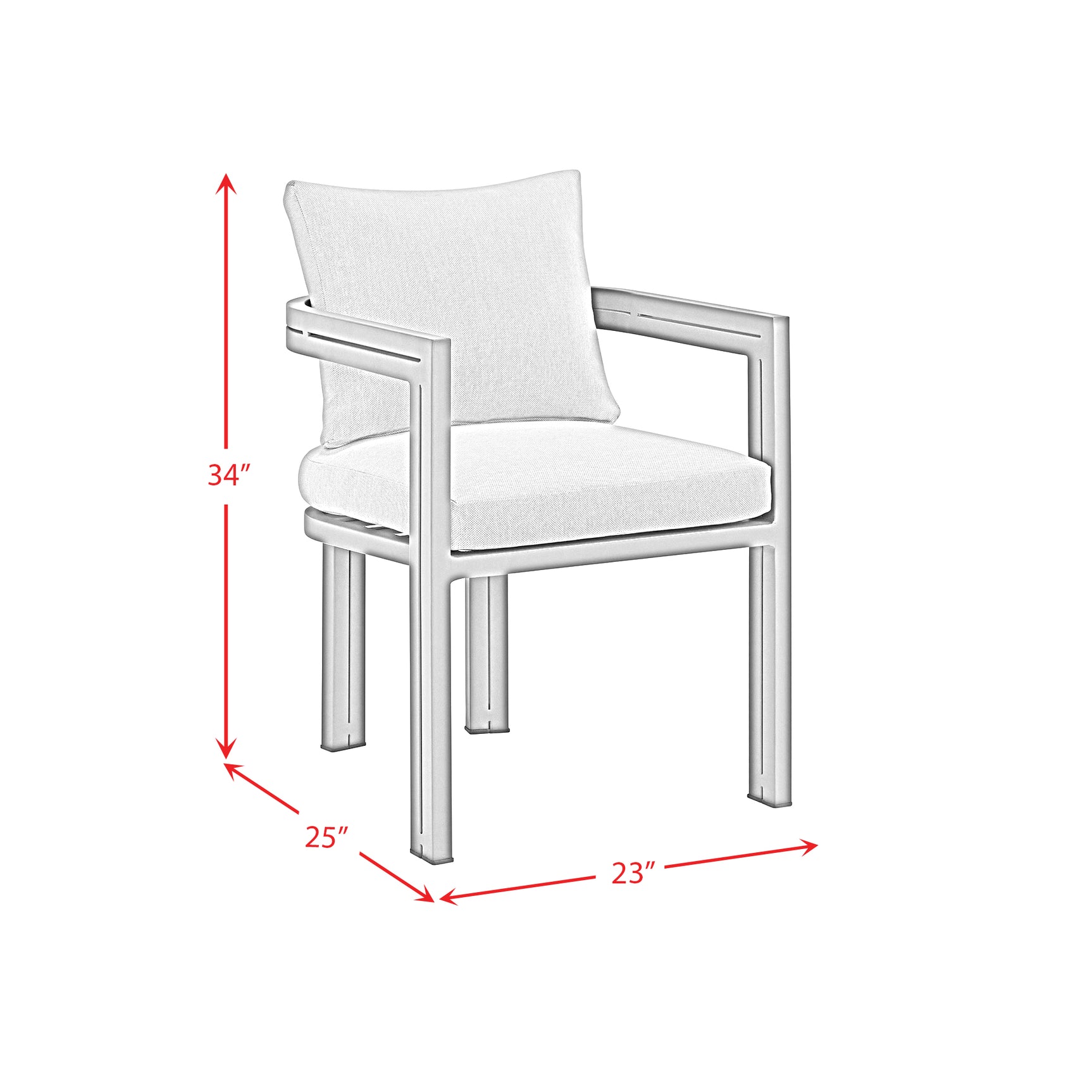 Playa Dining Chair - Dark Grey and Olefin Beige (2 Per Carton) - Tampa Furniture Outlet