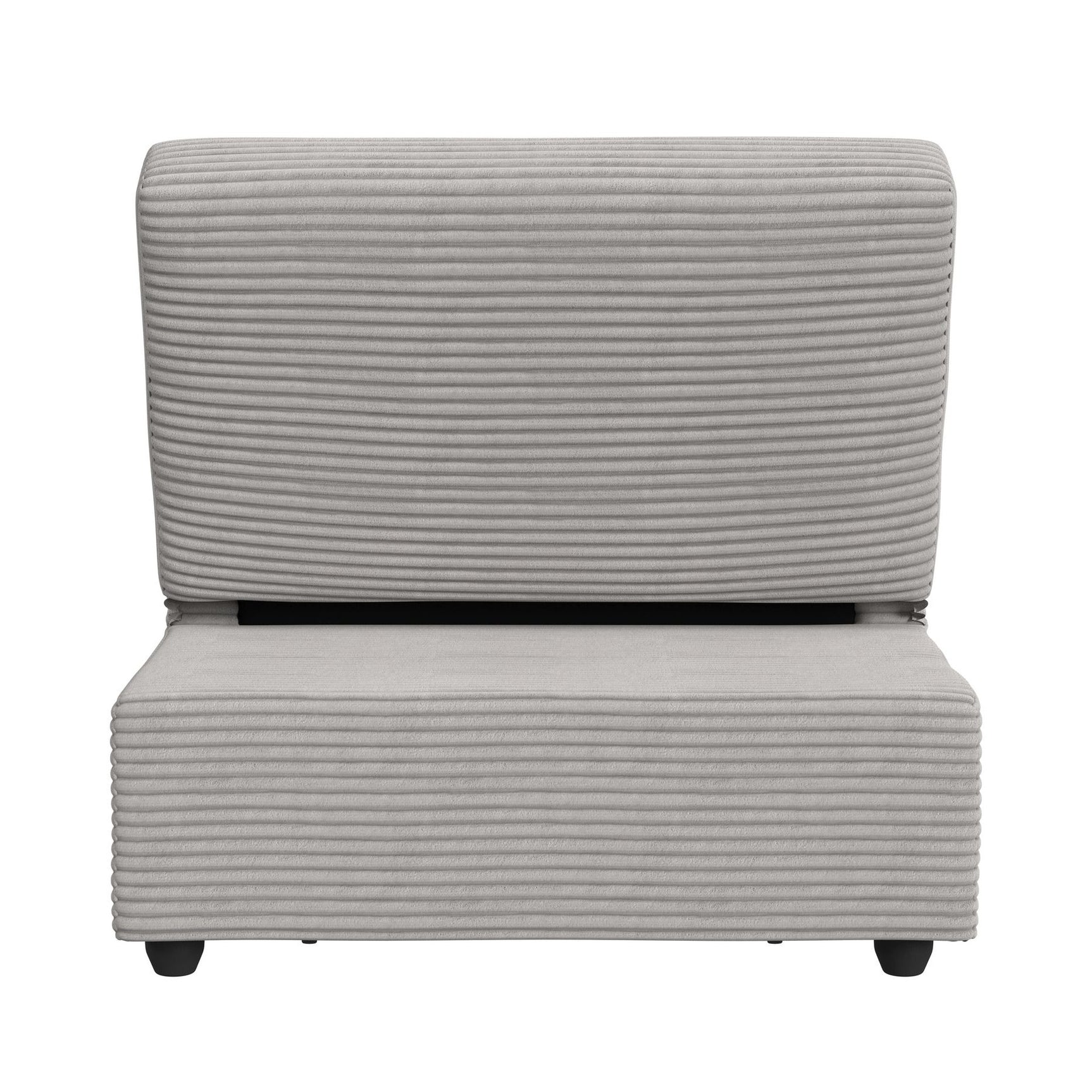 Pluto Chair with kidney pillow, Klik Klak and Pop up in Coronado Grey
