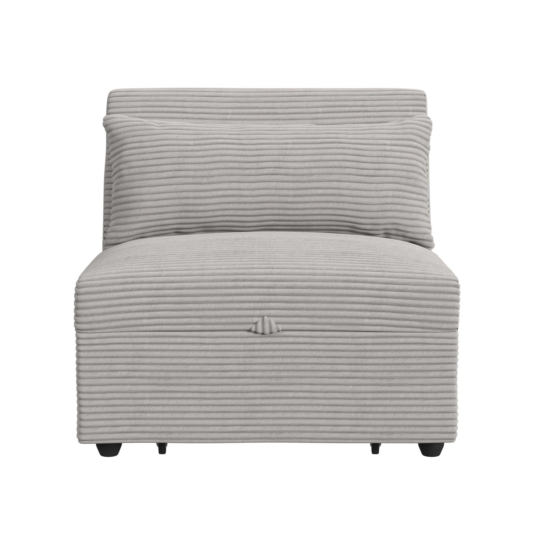 Pluto Chair with kidney pillow, Klik Klak and Pop up in Coronado Grey - Tampa Furniture Outlet