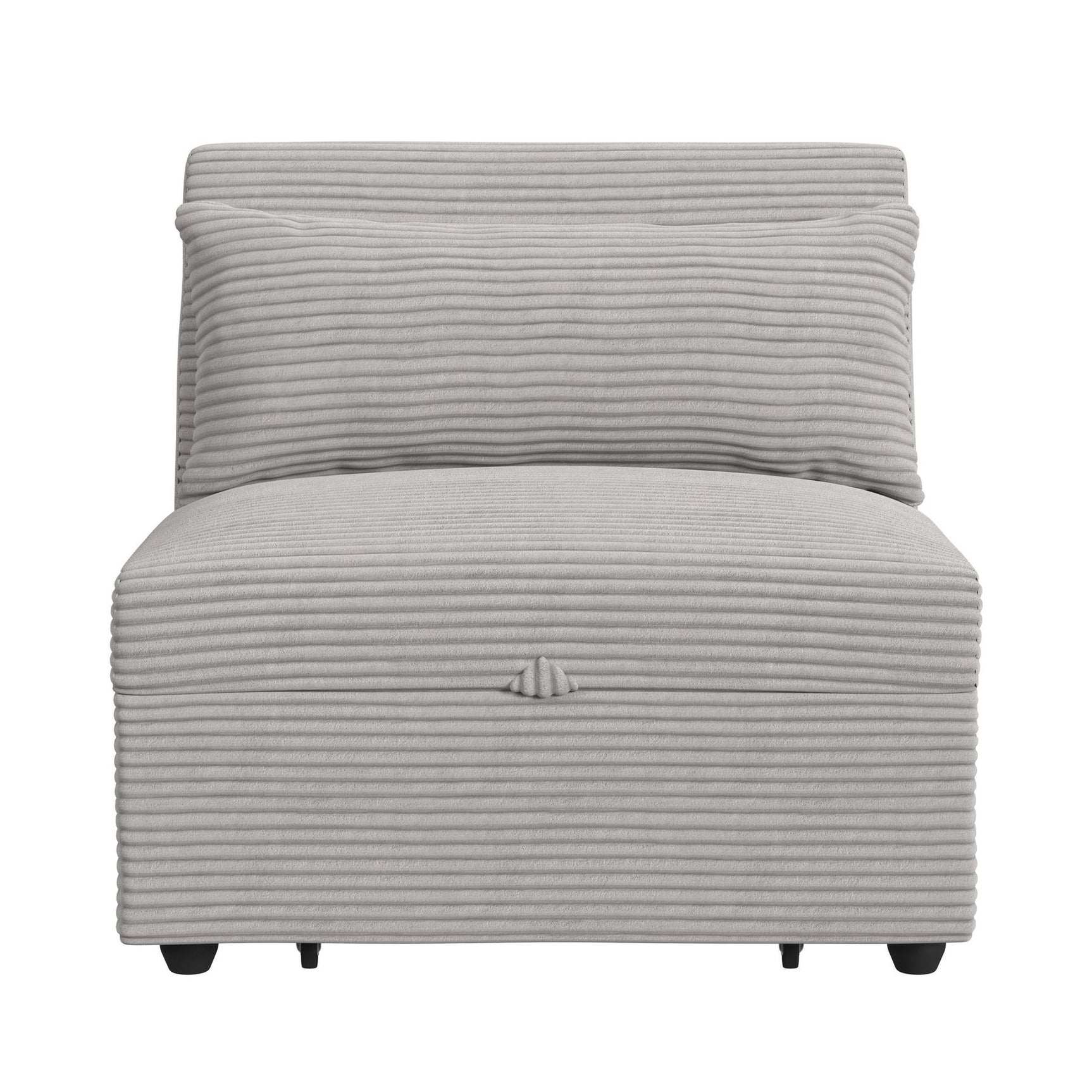 Pluto Chair with kidney pillow, Klik Klak and Pop up in Coronado Grey