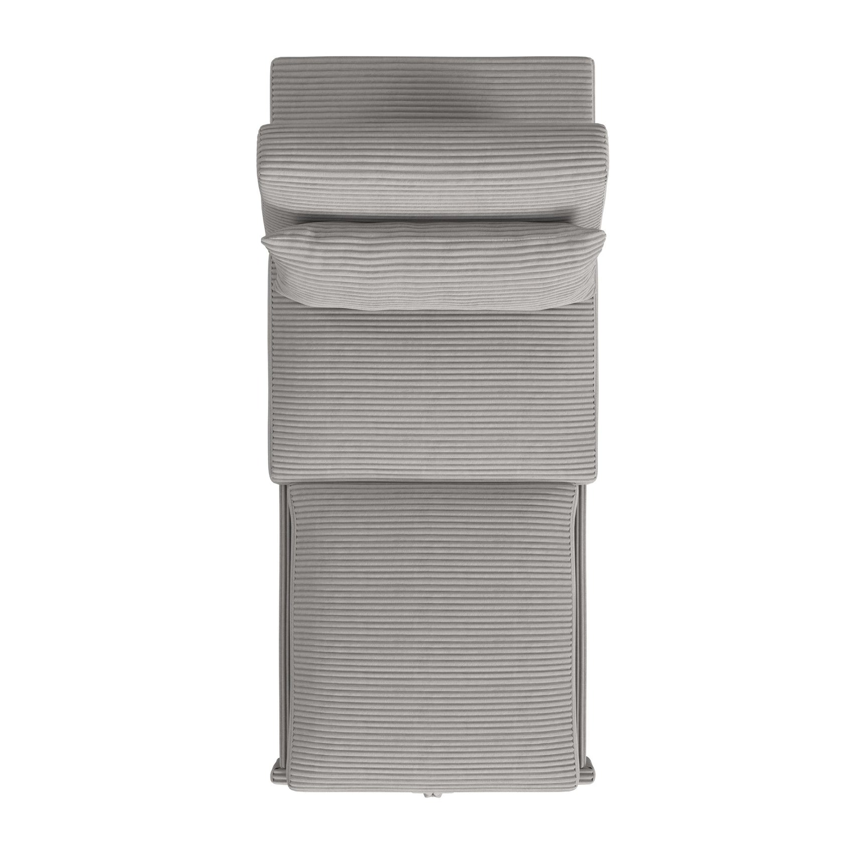 Pluto Chair with kidney pillow, Klik Klak and Pop up in Coronado Grey - Tampa Furniture Outlet
