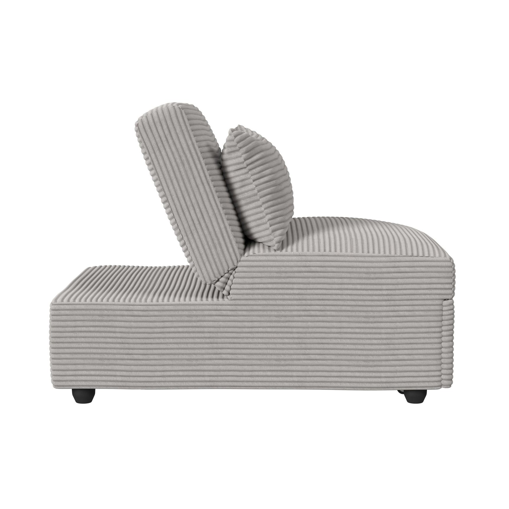 Pluto Chair with kidney pillow, Klik Klak and Pop up in Coronado Grey