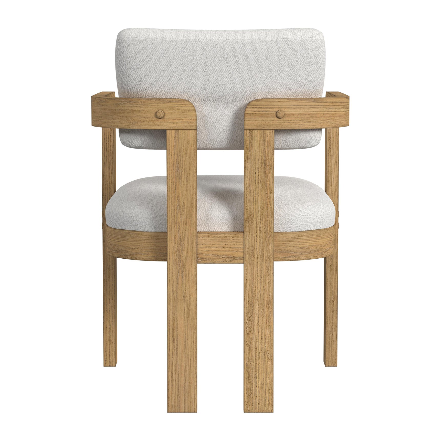 Portland Arm Chair with Snow White Fabric in Natural (2 Per Carton) - Tampa Furniture Outlet