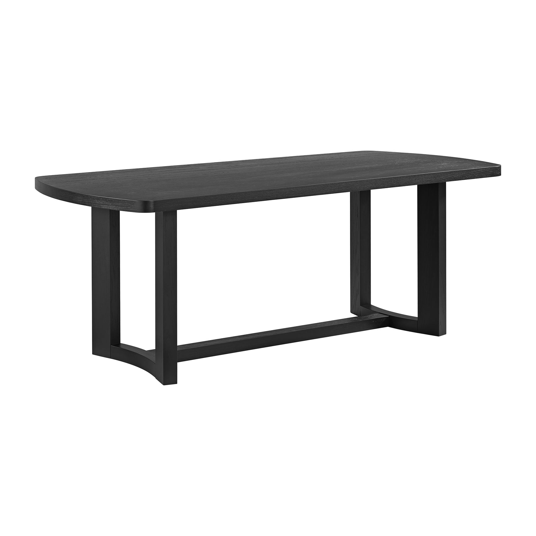 Portland Rectangular Dining Table in Black - Tampa Furniture Outlet