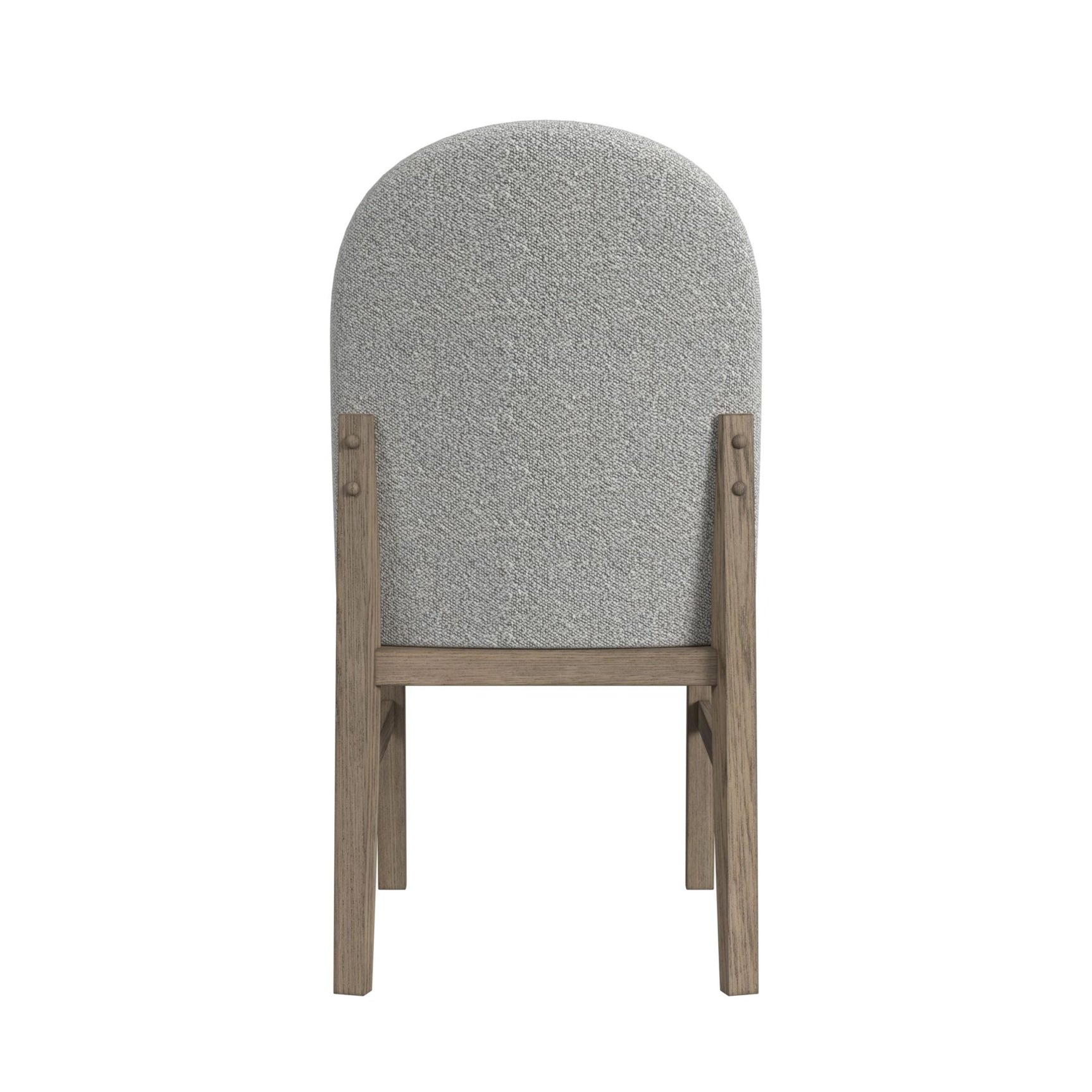 Portland Round Back Side Chair with Grey Fabric (PGY1113-4) in Grey (2 Per Carton)