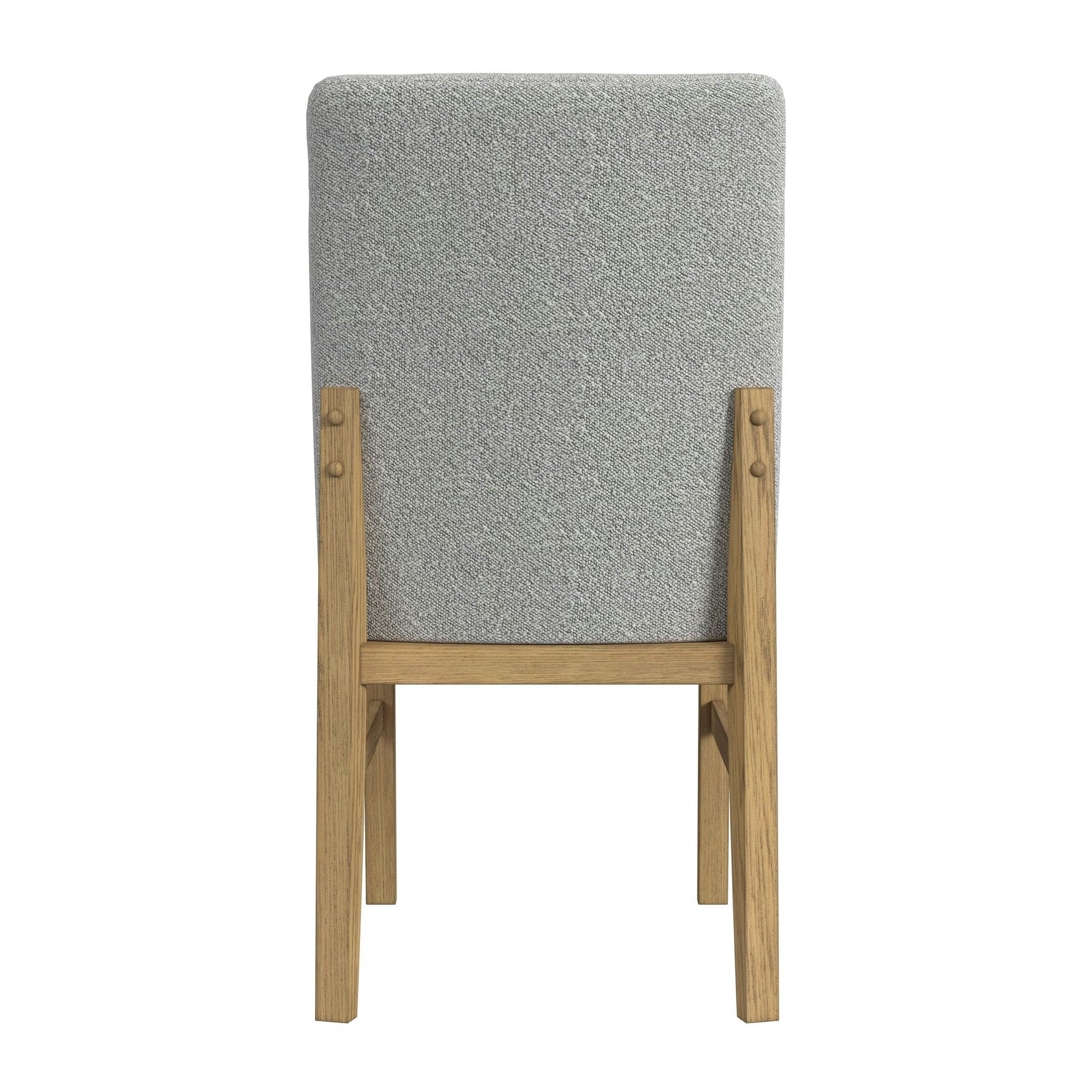 Portland Side Chair with Grey Fabric (PGY1113-4) in Natural (2 Per Carton) - Tampa Furniture Outlet