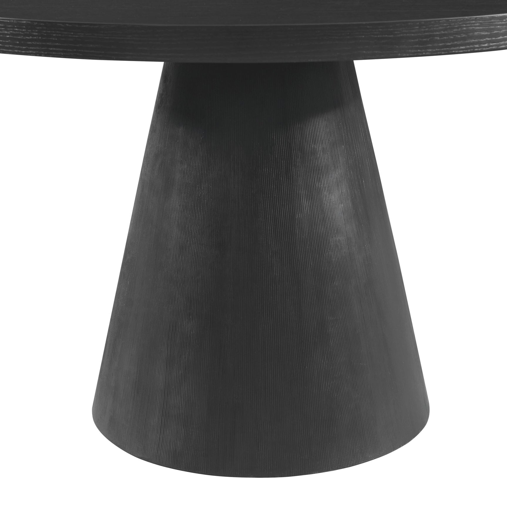 Portland Round Dining Table in Black - Tampa Furniture Outlet
