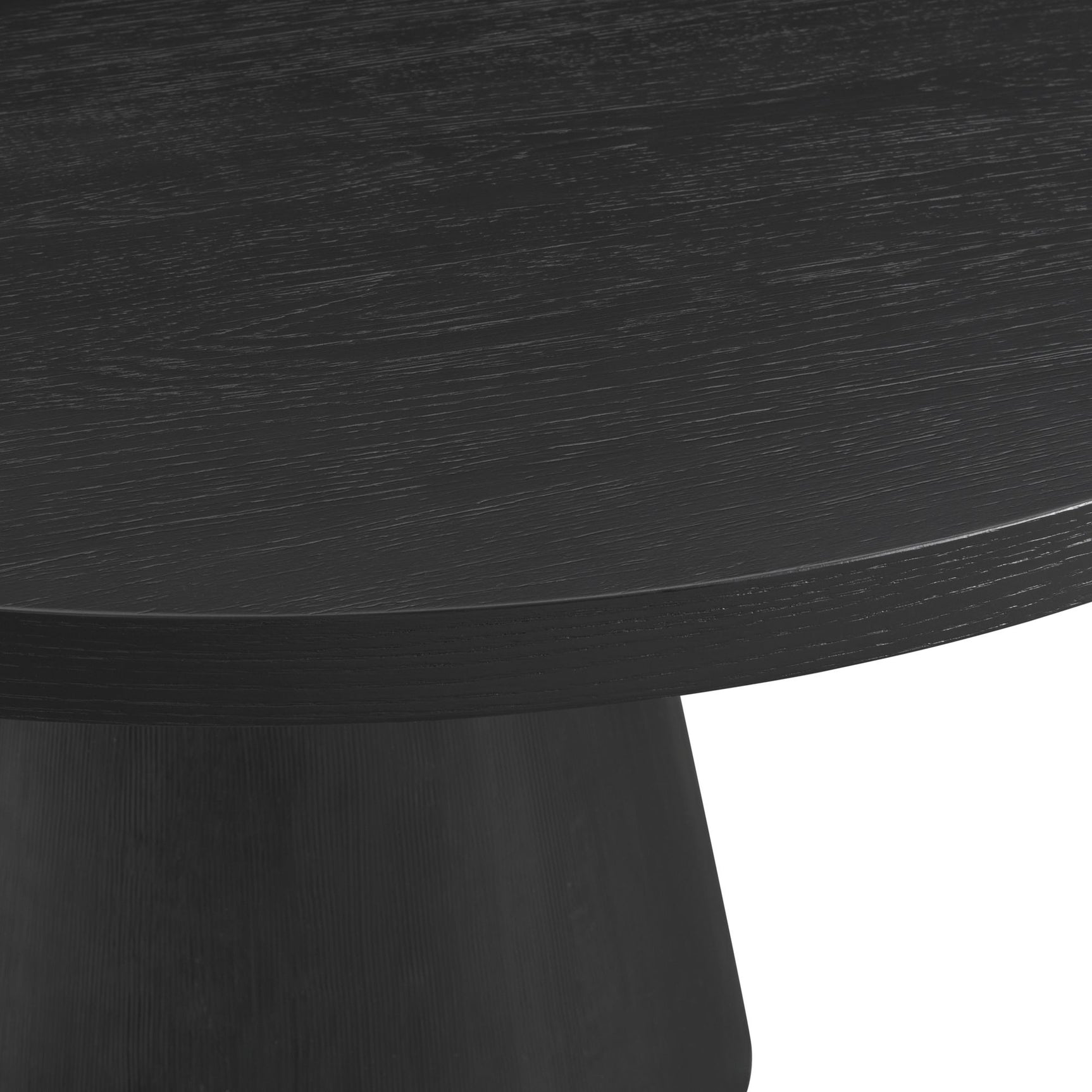 Portland Round Dining Table in Black - Tampa Furniture Outlet