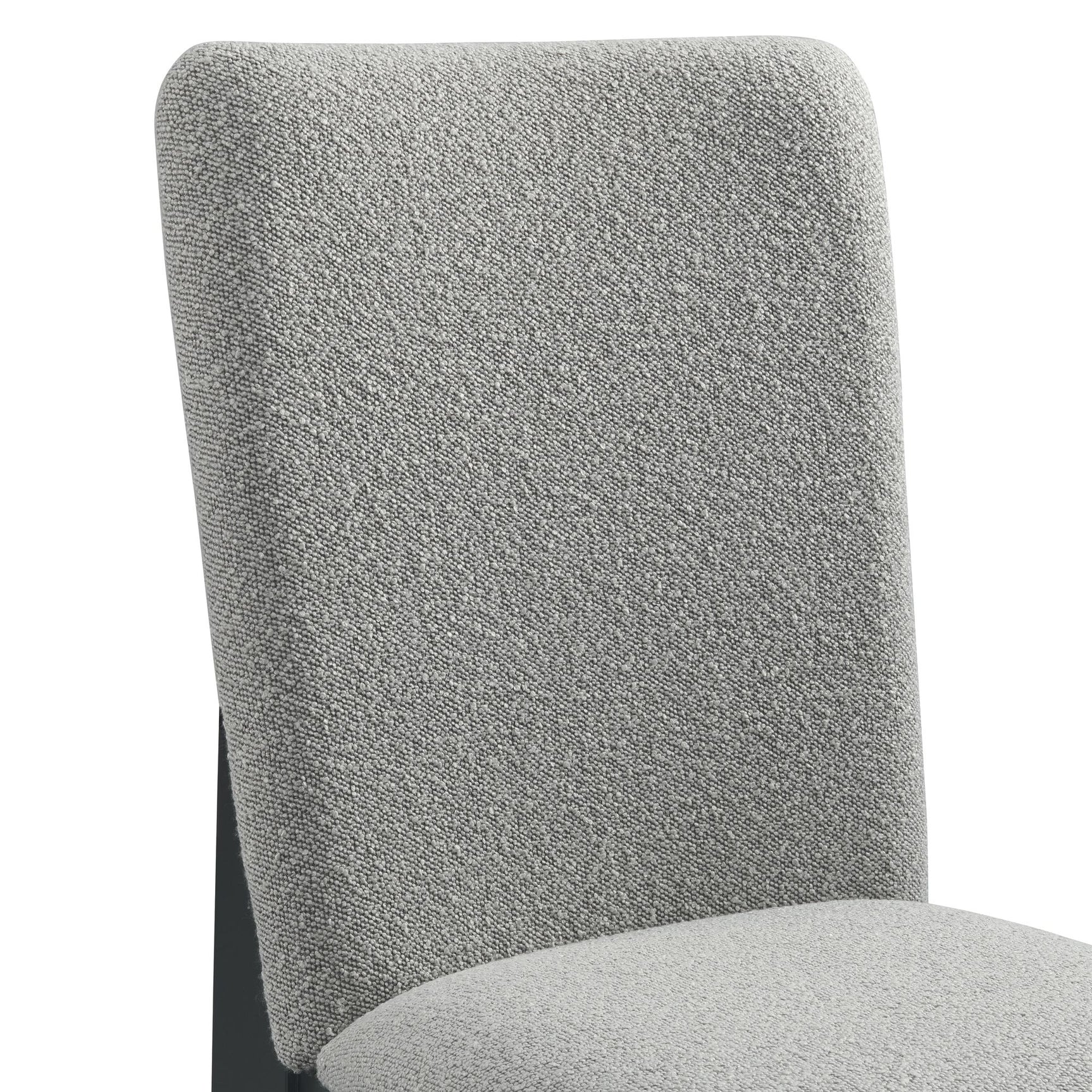 Portland Side Chair with Grey Fabric (PGY1113-4) in Black (2 Per Carton) - Tampa Furniture Outlet