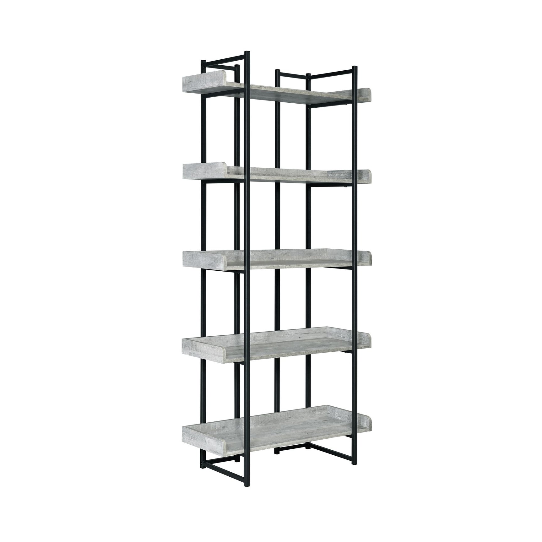 Preston Bookshelf Grey - Tampa Furniture Outlet