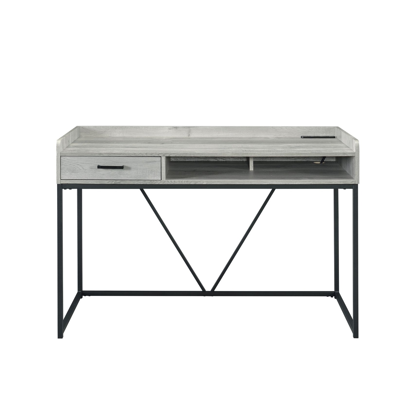Preston Desk - Grey - Tampa Furniture Outlet