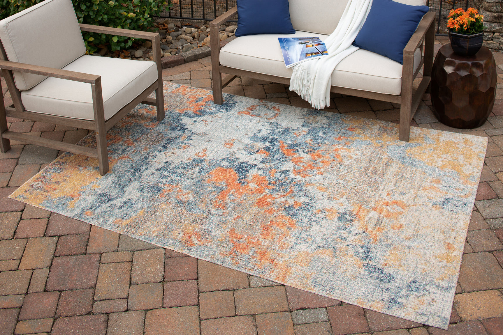 Tampa Furniture Outlet - Ashley Furniture - Wraylen Rug - 7'10" x 10' Rug / Multi - R405051