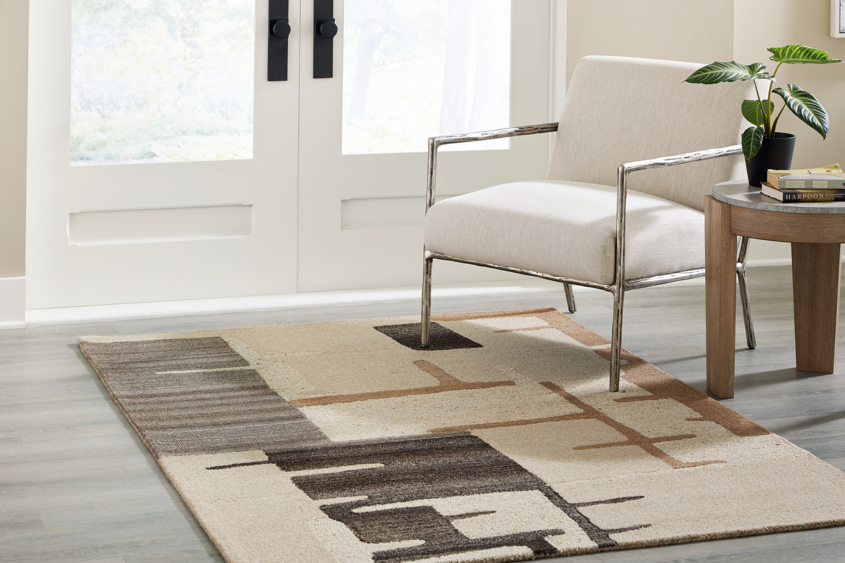 Tampa Furniture Outlet - Ashley Furniture - Kencher Rug - 8' x 10' Rug / Beige/Brown - R406821